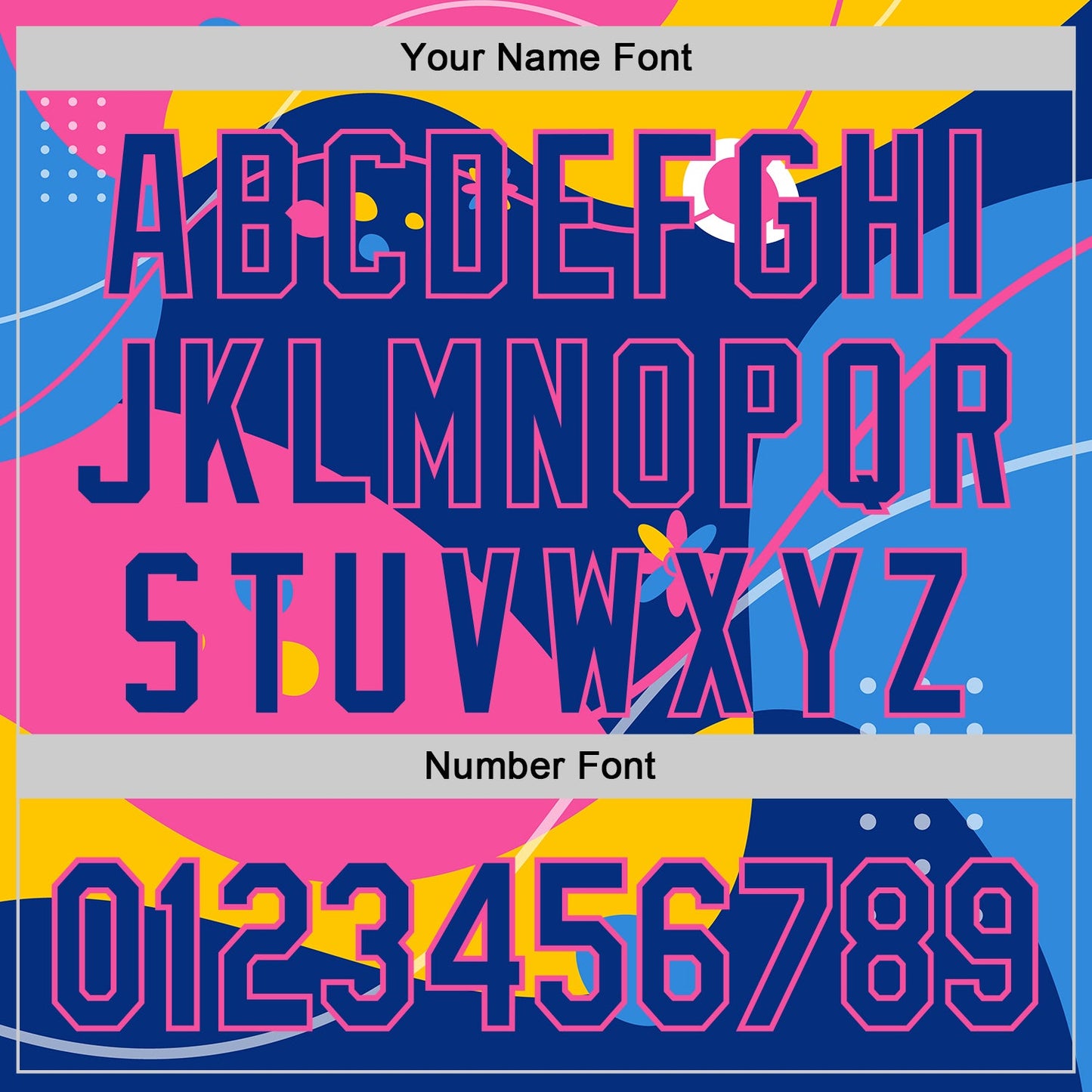Custom Yellow Royal-Pink Autism Awareness Infinity Authentic Baseball Jersey view 5