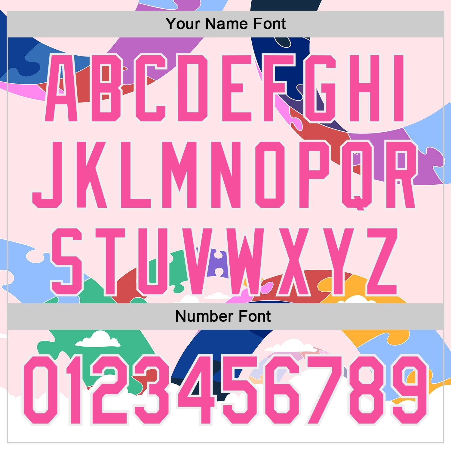 Custom Pink-White Autism Awareness Support Puzzle Infinity Authentic Baseball Jersey view 5