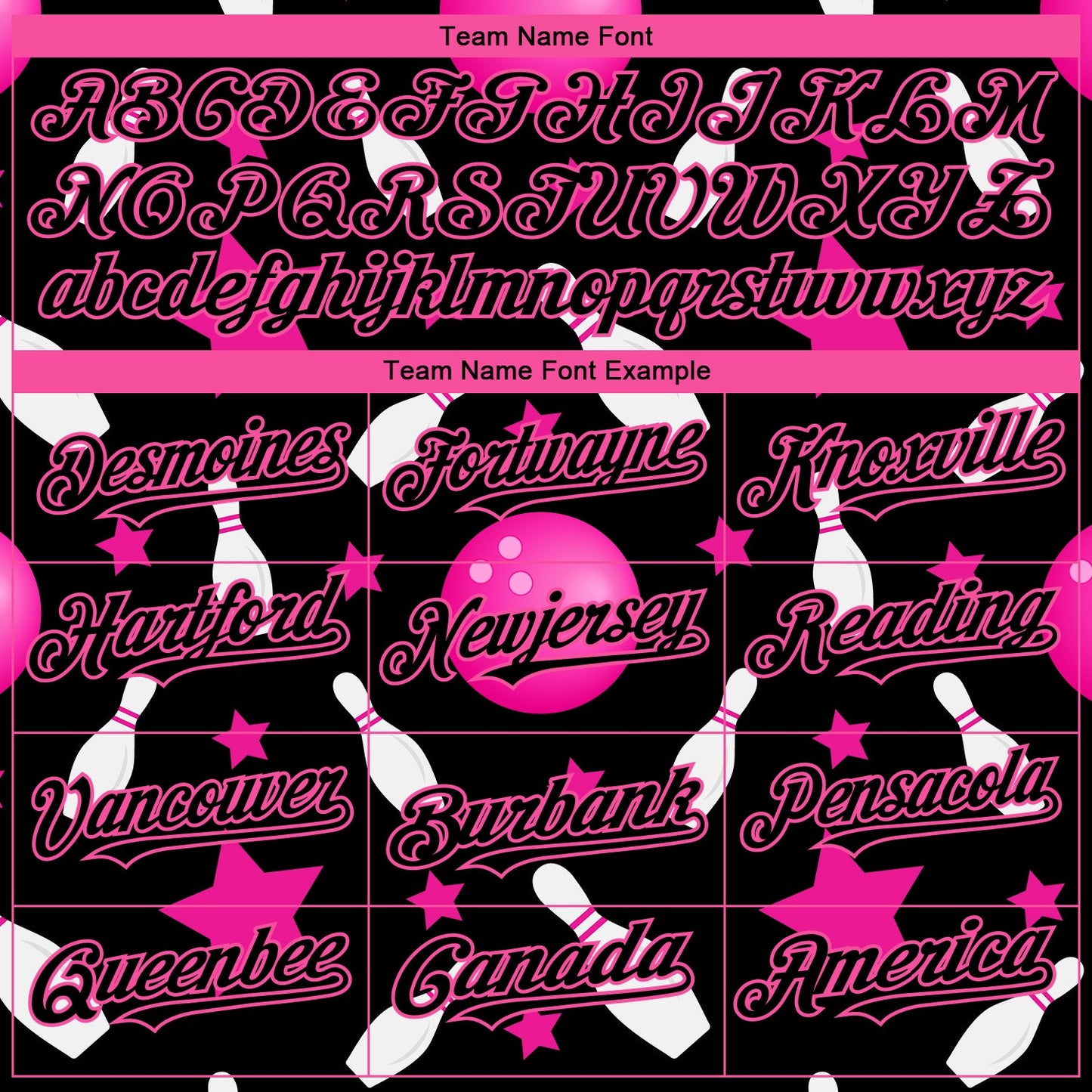 Custom Black Pink 3D Pattern Design Bowling Authentic Baseball Jersey view 4