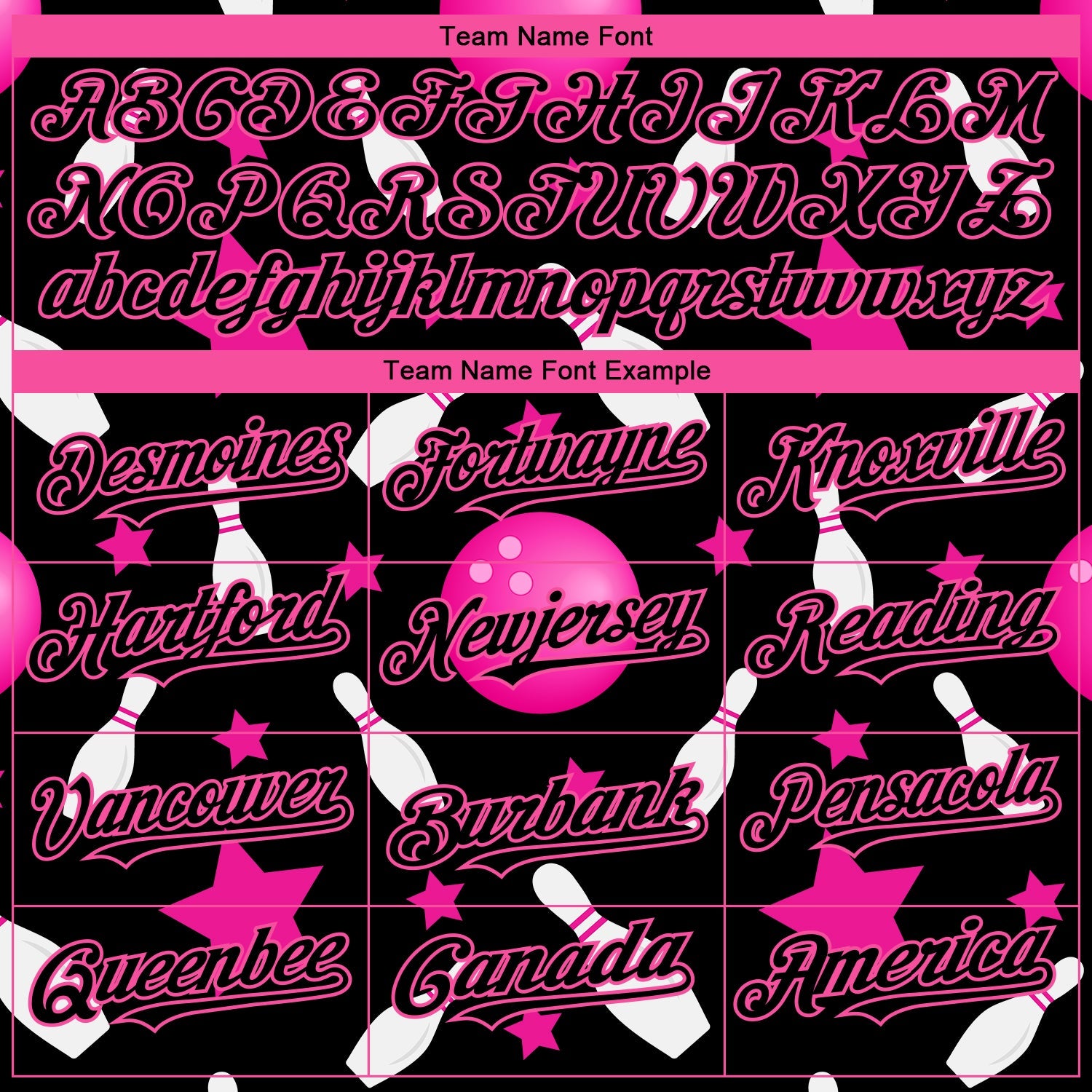 Custom Black Pink 3D Pattern Design Bowling Authentic Baseball Jersey view 4