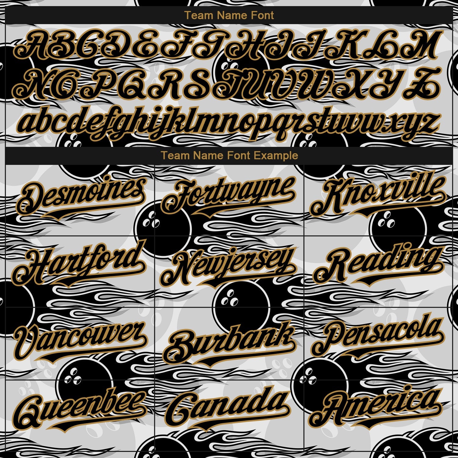 Custom White Black-Old Gold 3D Pattern Design Bowling Ball With Hotrod Flame Authentic Baseball Jersey view 4