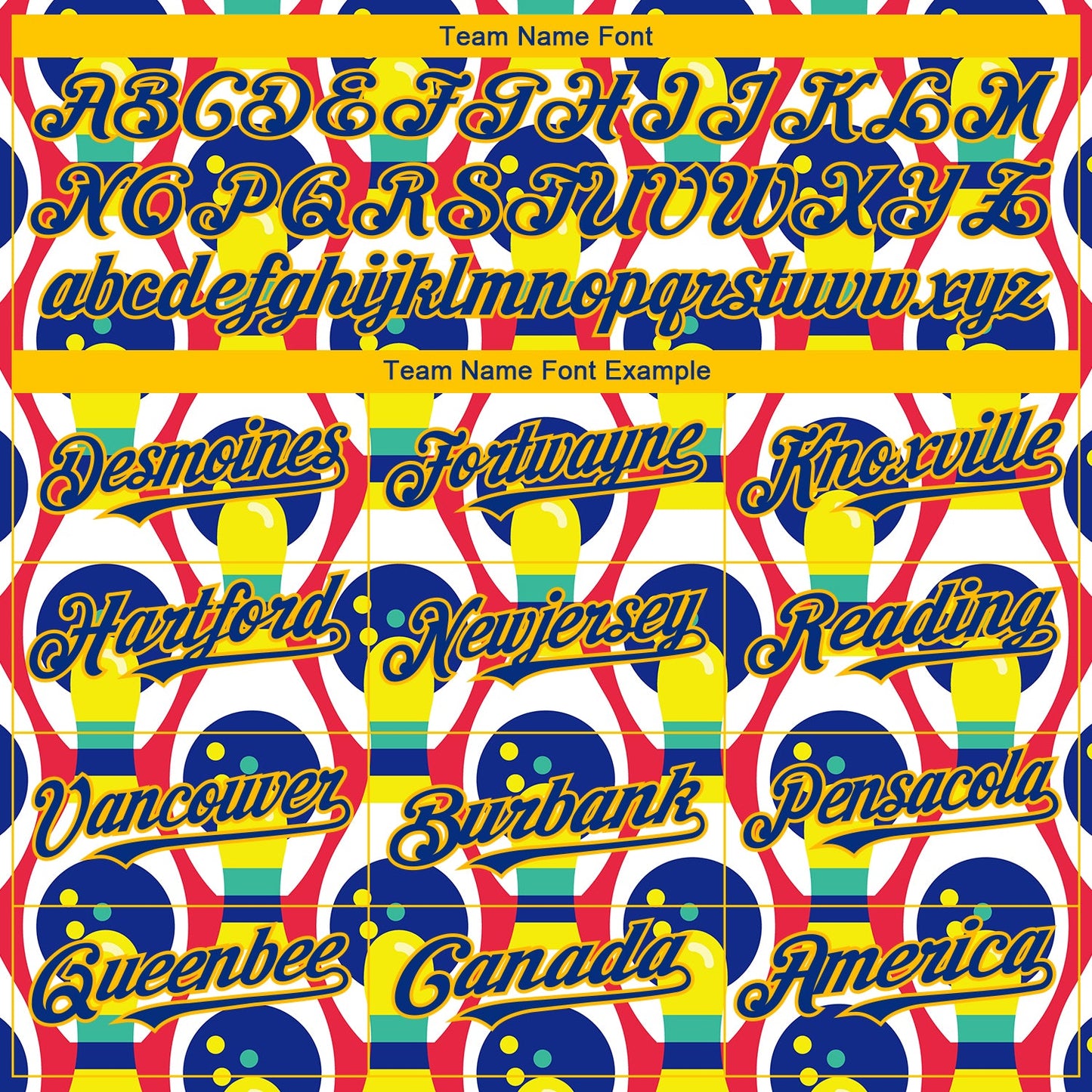 Custom White Royal-Yellow 3D Pattern Design Bowling Authentic Baseball Jersey view 4