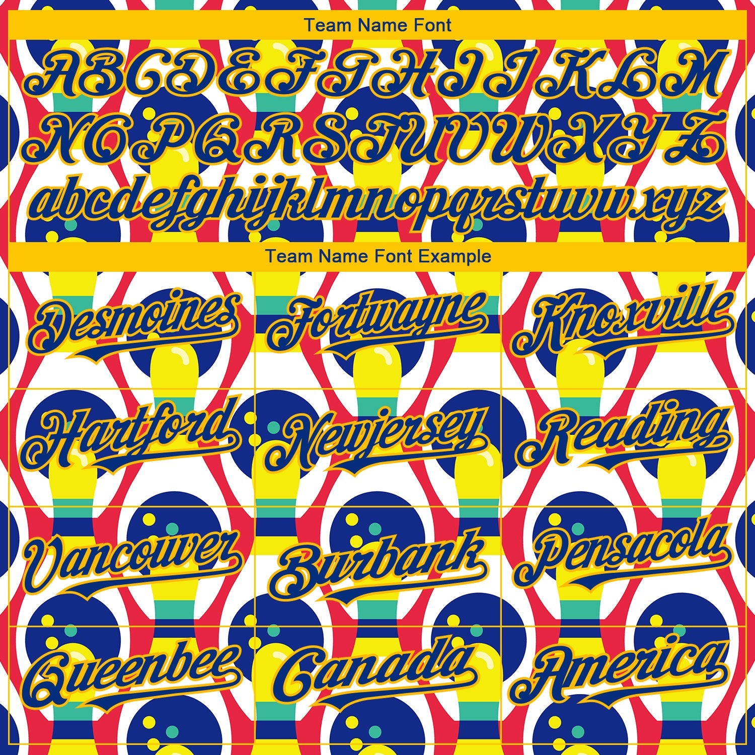 Custom White Royal-Yellow 3D Pattern Design Bowling Authentic Baseball Jersey view 4