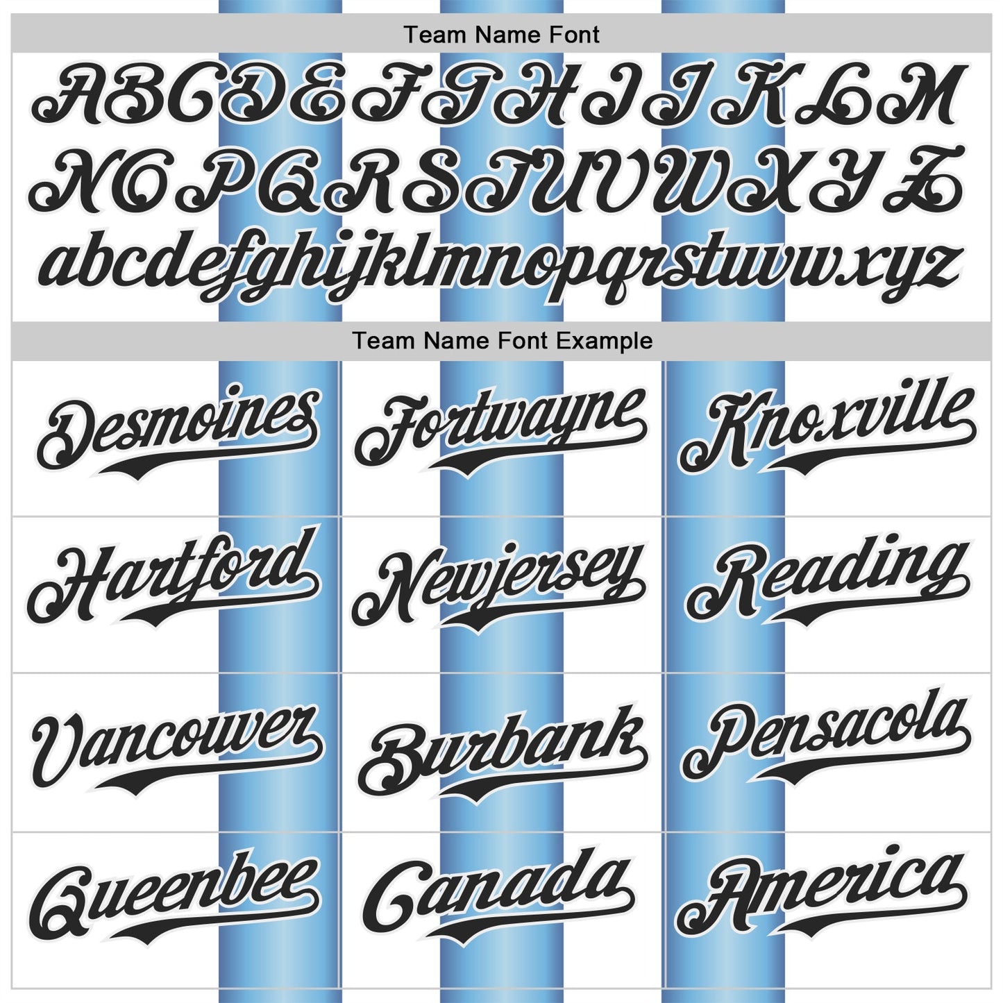 Custom White Black-Light Blue Gradient Vertical Stripe Argentina Style Authentic Baseball Jersey view 4