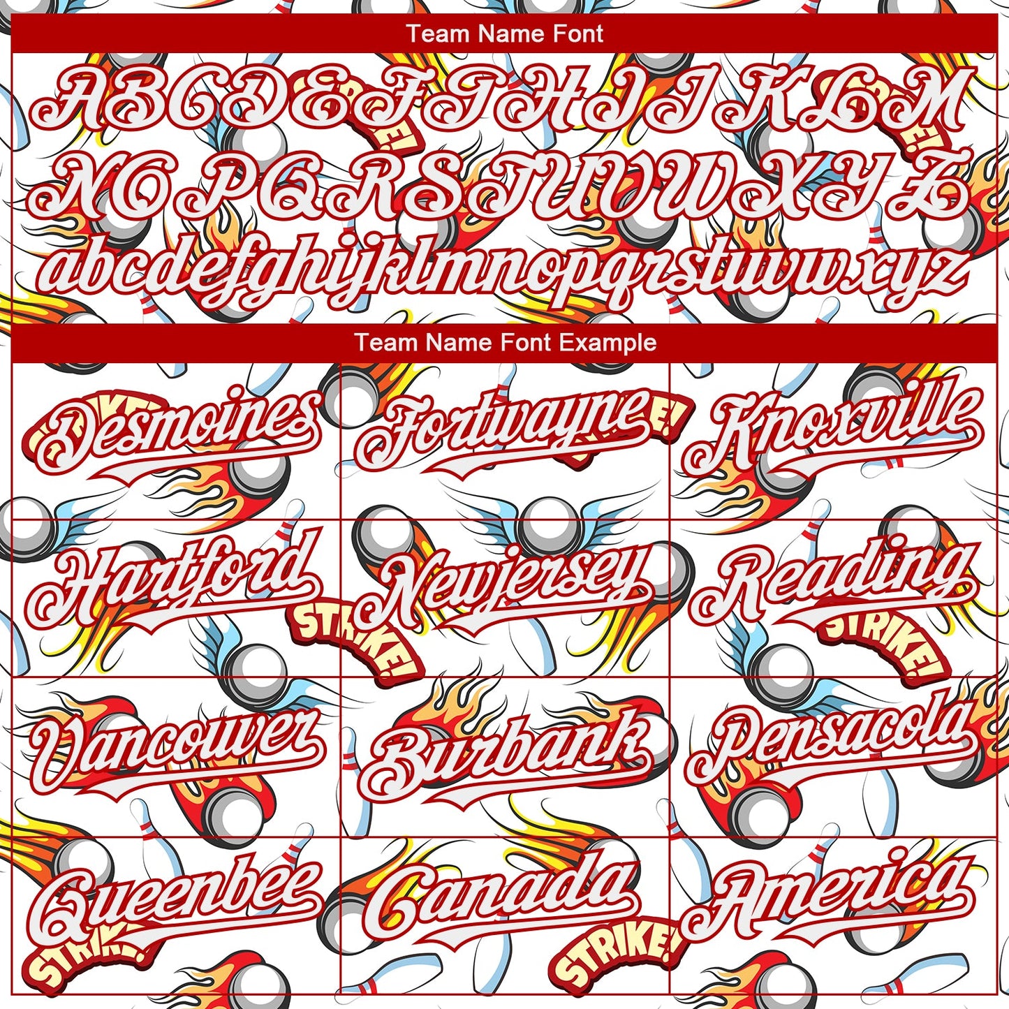 Custom White Red 3D Pattern Design Firely Bowling Authentic Baseball Jersey view 4