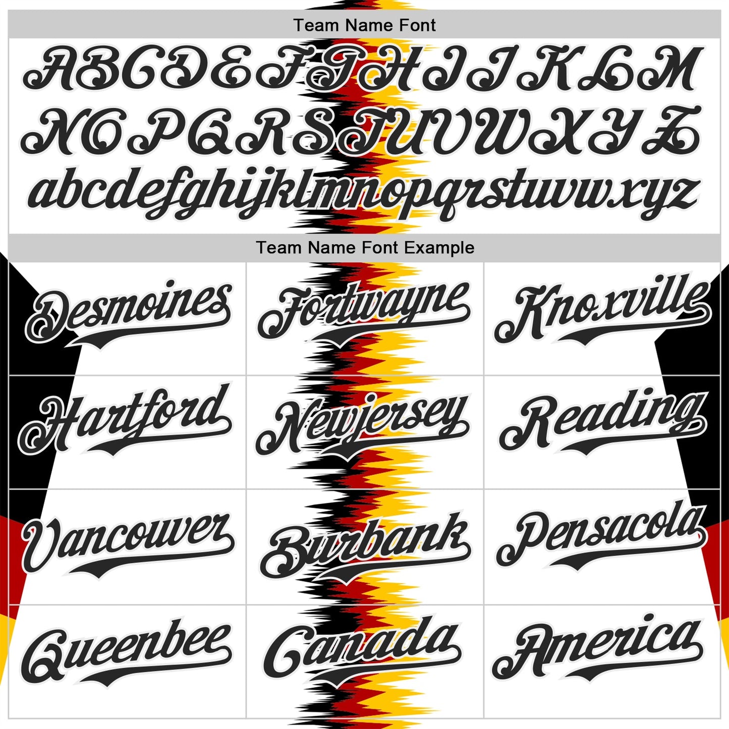 Custom White Black Red-Yellow Germany Style Authentic Baseball Jersey view 4