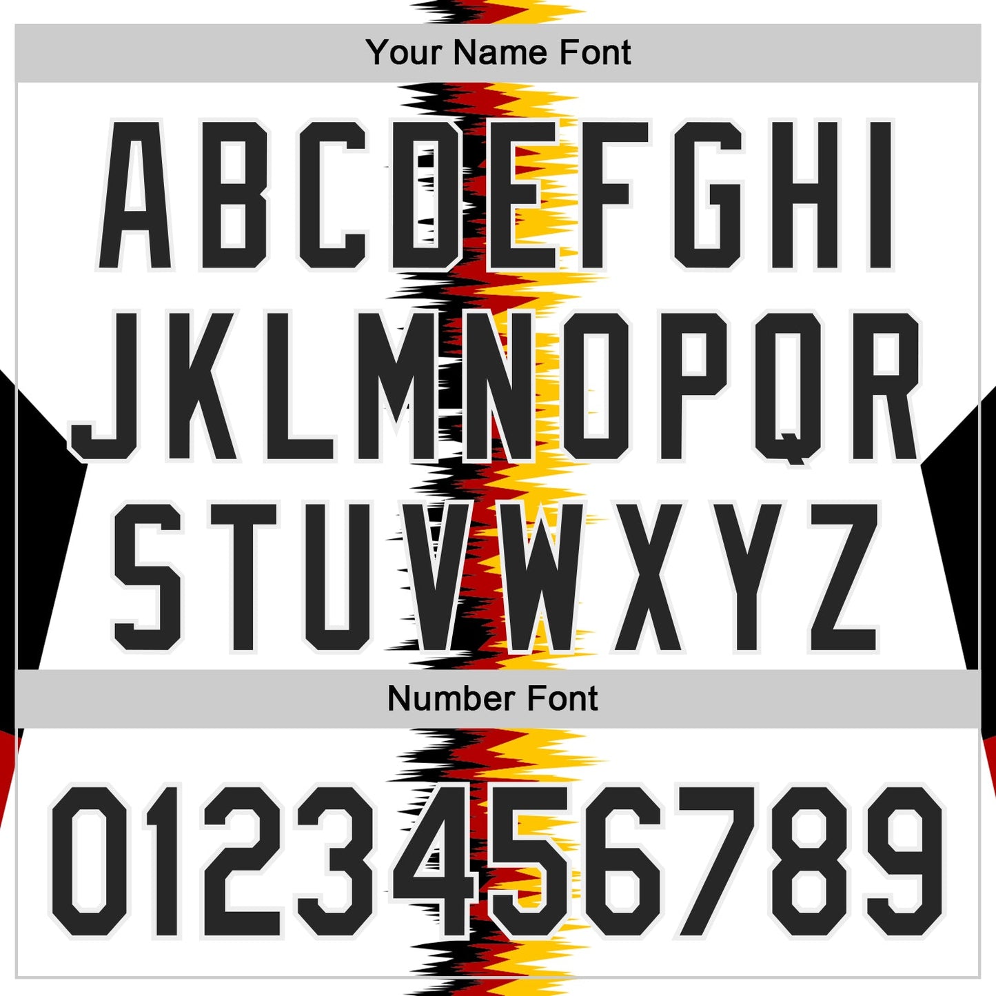 Custom White Black Red-Yellow Germany Style Authentic Baseball Jersey view 5