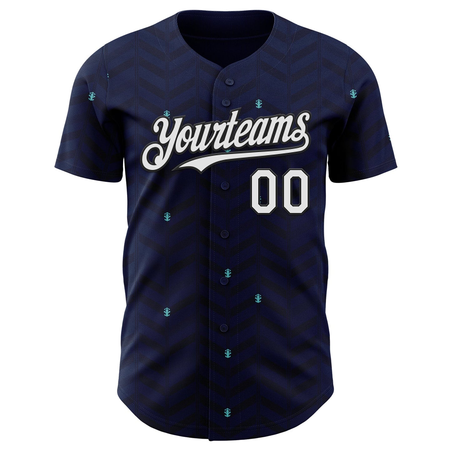 Custom Dark Purple White-Black Germany Style Authentic Baseball Jersey view 2