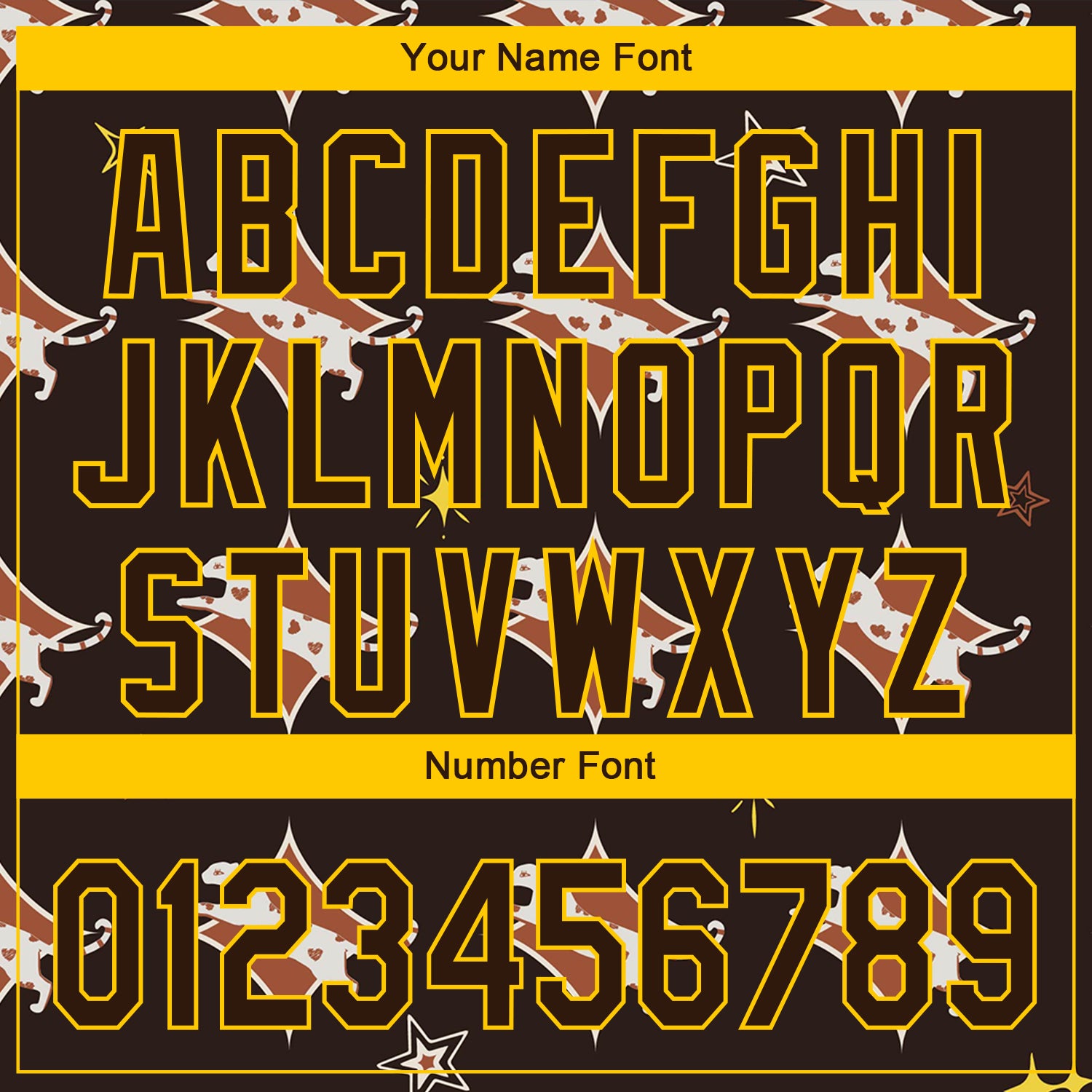 Custom Brown Yellow 3D Pattern Design Leopard Authentic Baseball Jersey view 5