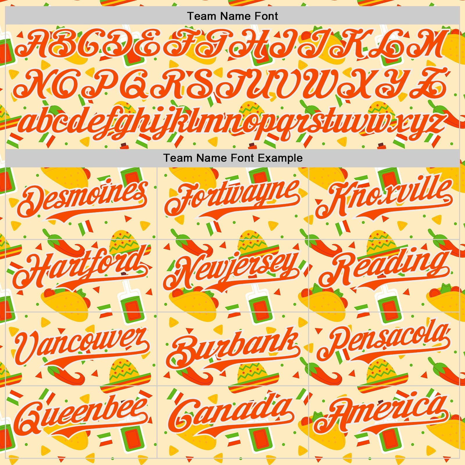 Custom Yellow Orange-White Cinco de Mayo Fiesta Mexican Folk Art Taco Authentic Baseball Jersey view 4