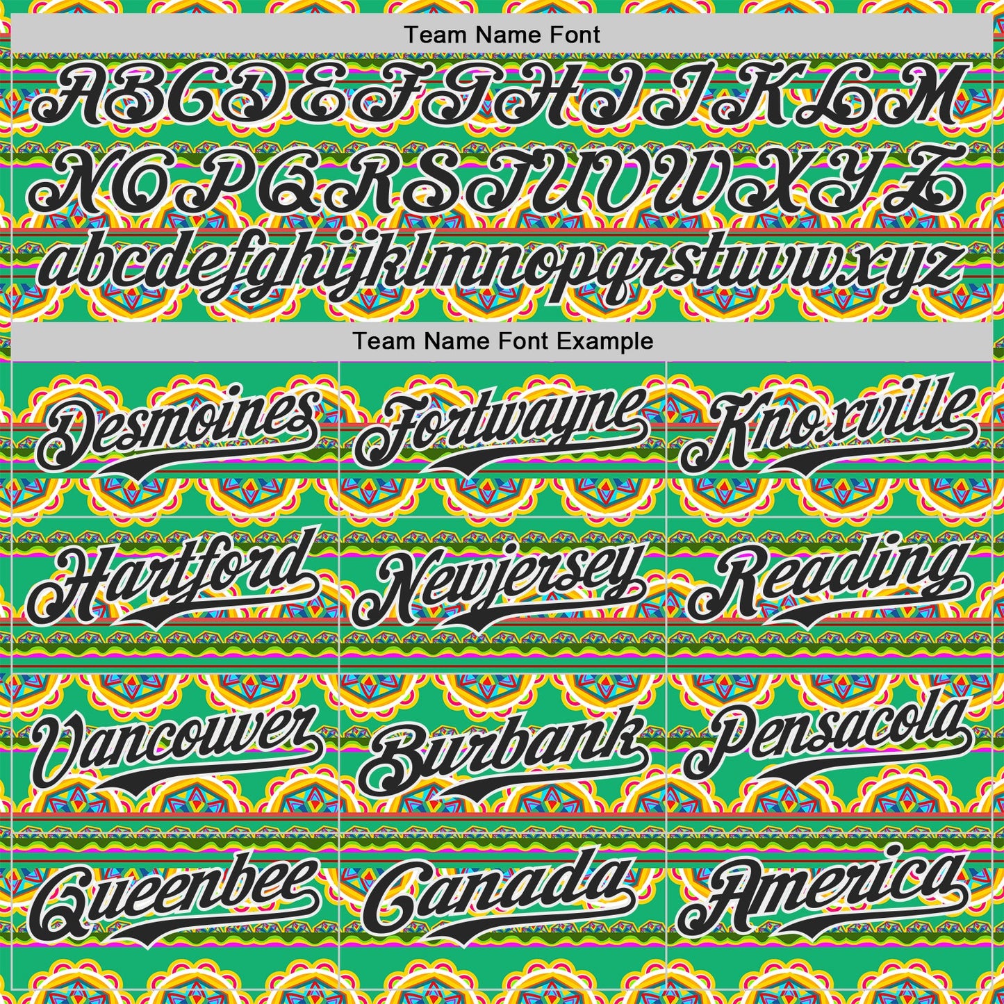 Custom Green Black-White Cinco de Mayo Tribal Floral Mexican Folk Art Authentic Baseball Jersey view 4