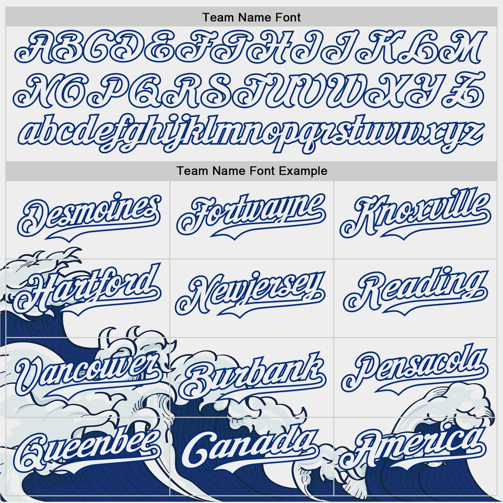 Custom White-Royal Japanese Wave Authentic Baseball Jersey view 4