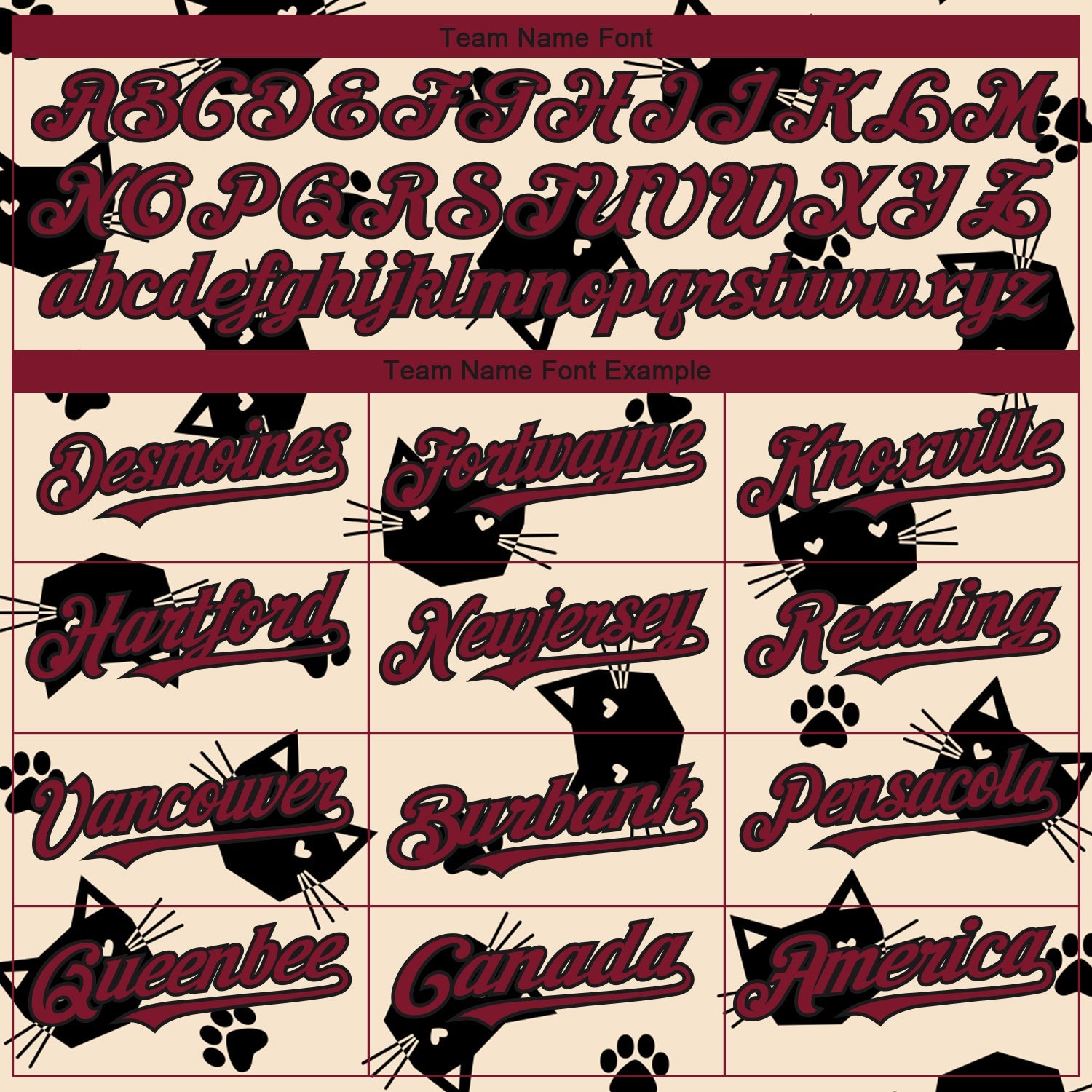 Custom Cream Crimson-Black 3D Pattern Design Cat Authentic Baseball Jersey view 4
