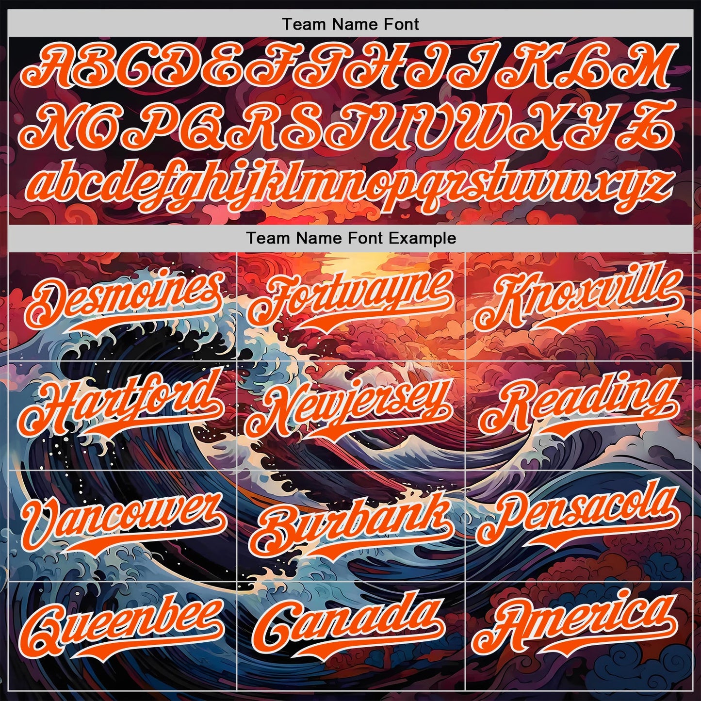 Custom Orange-White Japanese Wave Authentic Baseball Jersey view 4