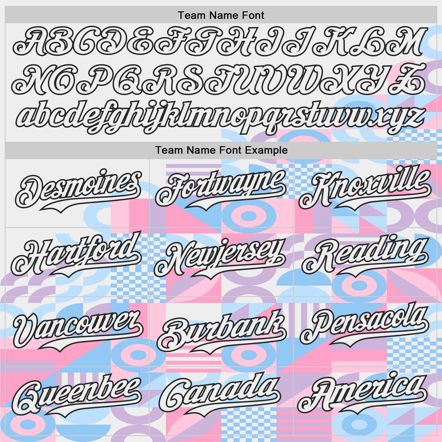 Custom White Pink Blue-Black Geometric Patchwork Asymmetry Authentic Baseball Jersey view 4