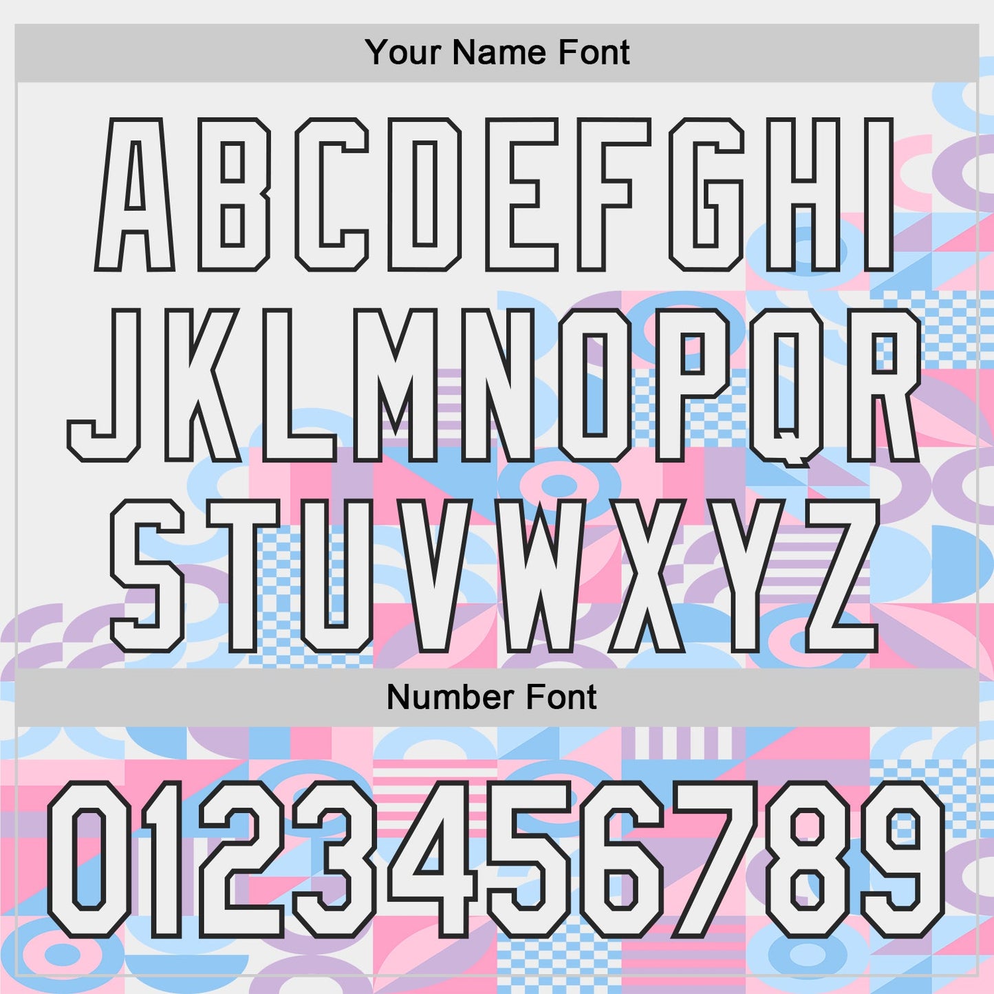 Custom White Pink Blue-Black Geometric Patchwork Asymmetry Authentic Baseball Jersey view 5