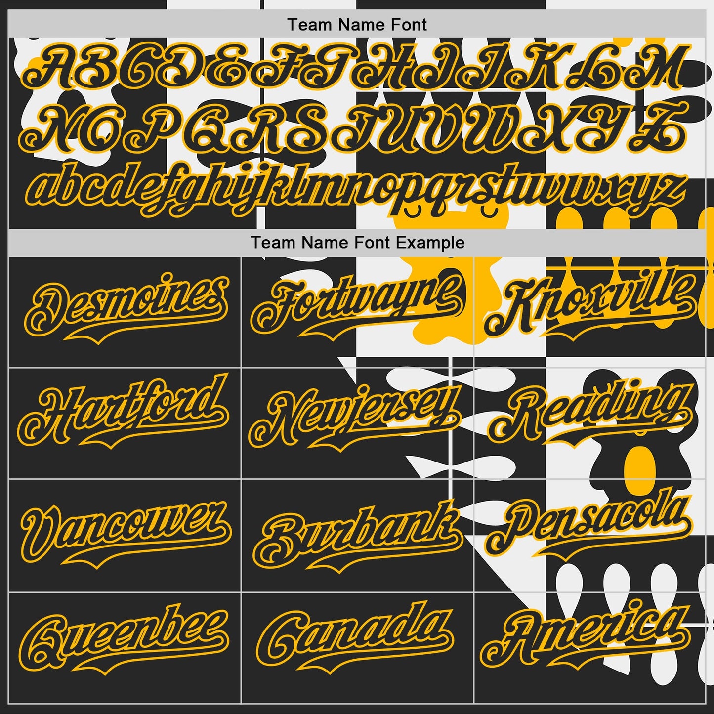Custom White Black-Gold Geometric Patchwork Asymmetry Authentic Baseball Jersey view 4