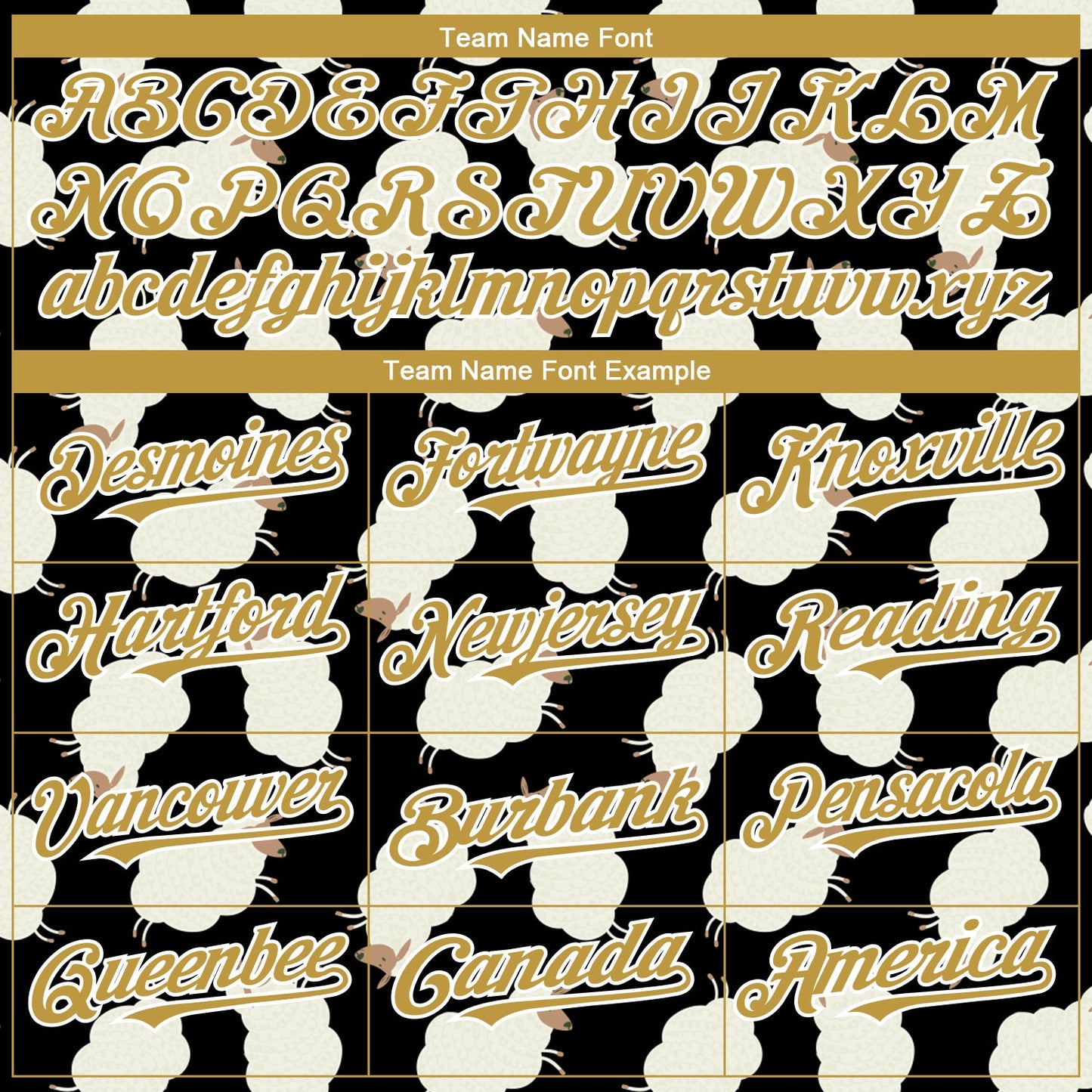 Custom Black Old Gold-White 3D Pattern Design Goat Authentic Baseball Jersey view 4