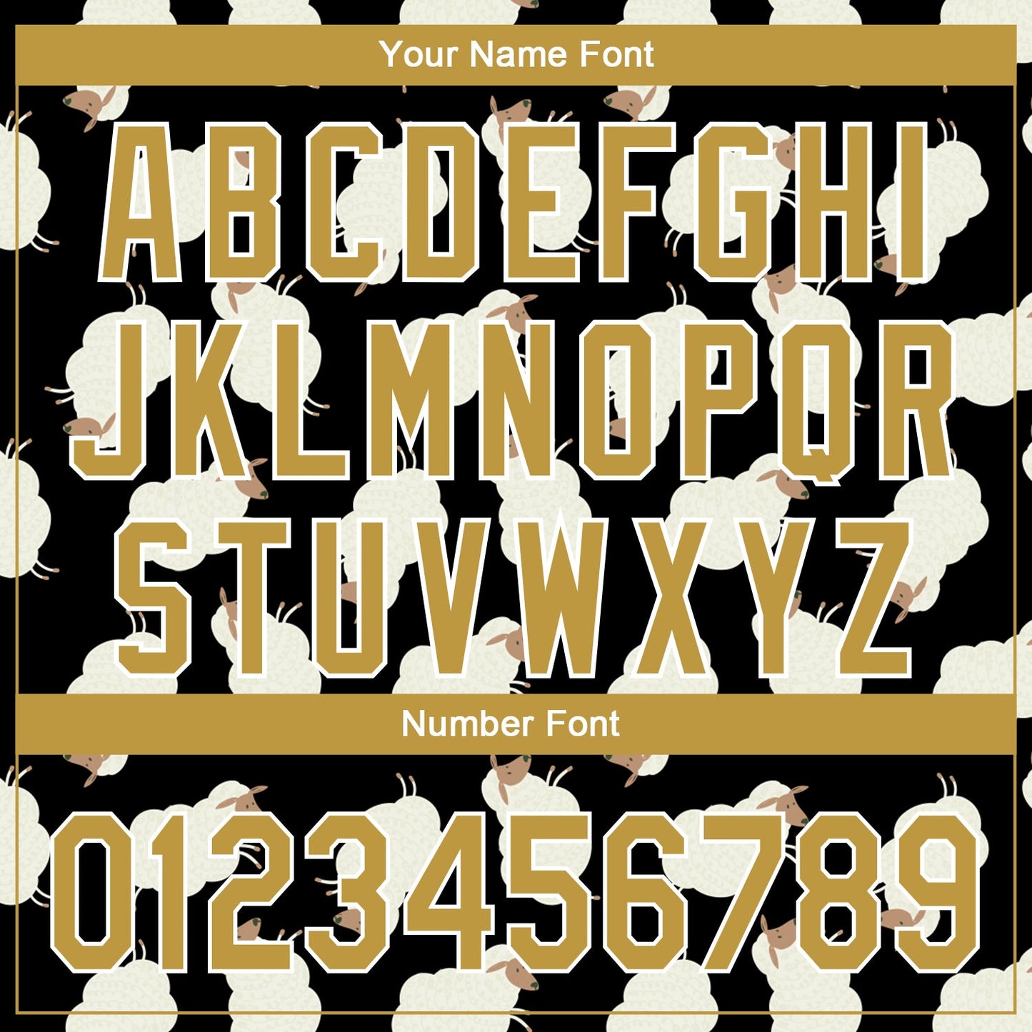 Custom Black Old Gold-White 3D Pattern Design Goat Authentic Baseball Jersey view 5