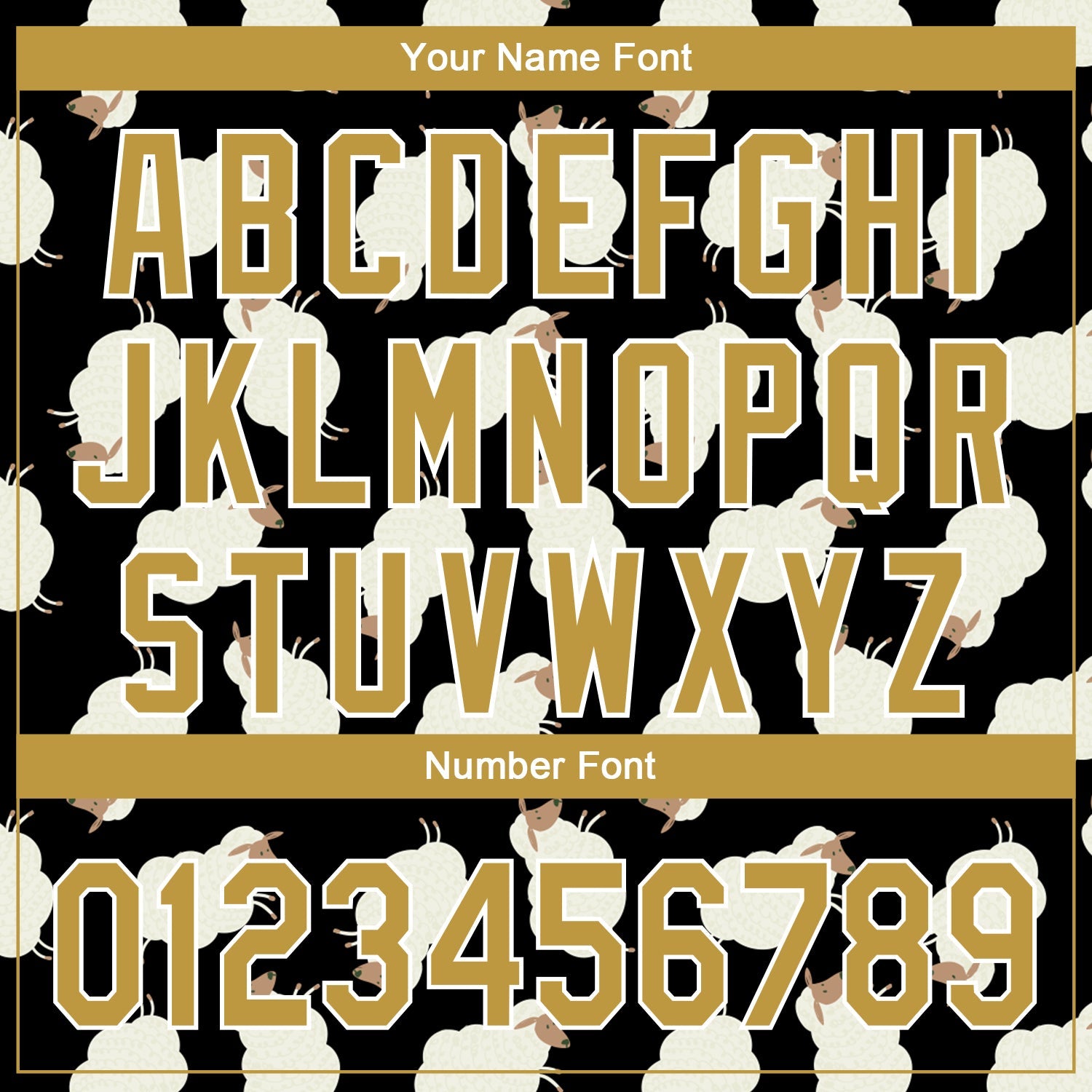 Custom Black Old Gold-White 3D Pattern Design Goat Authentic Baseball Jersey view 5
