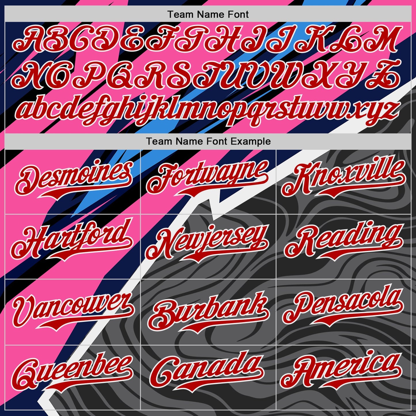 Custom Gray Red Pink Blue-White Geometric Patchwork Asymmetry Fluid Swirl Authentic Baseball Jersey view 4