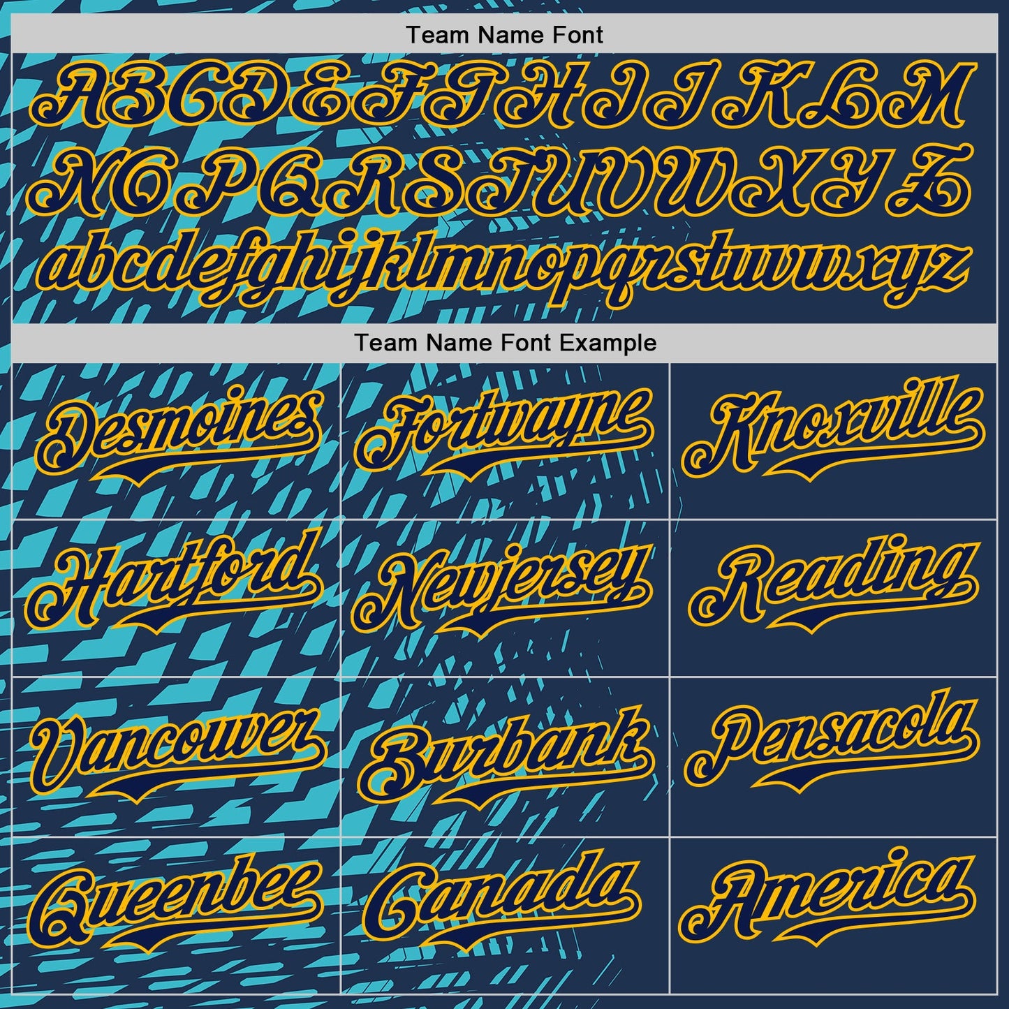 Custom Blue Navy-Gold Geometric Patchwork Asymmetry Authentic Baseball Jersey view 4