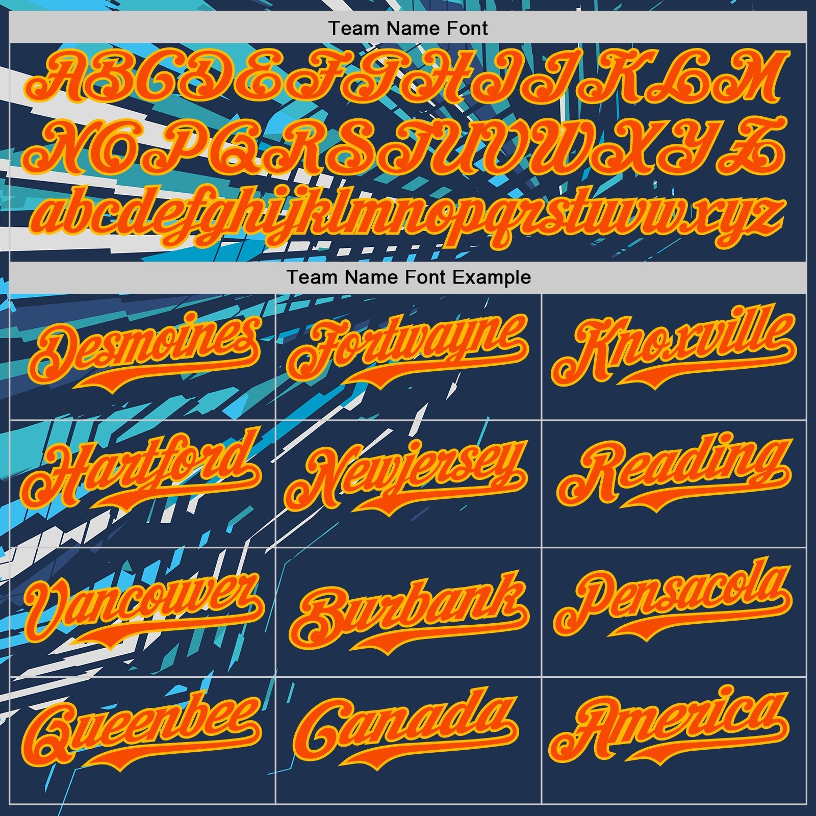 Custom Blue Orange-Gold Geometric Patchwork Asymmetry Authentic Baseball Jersey view 4