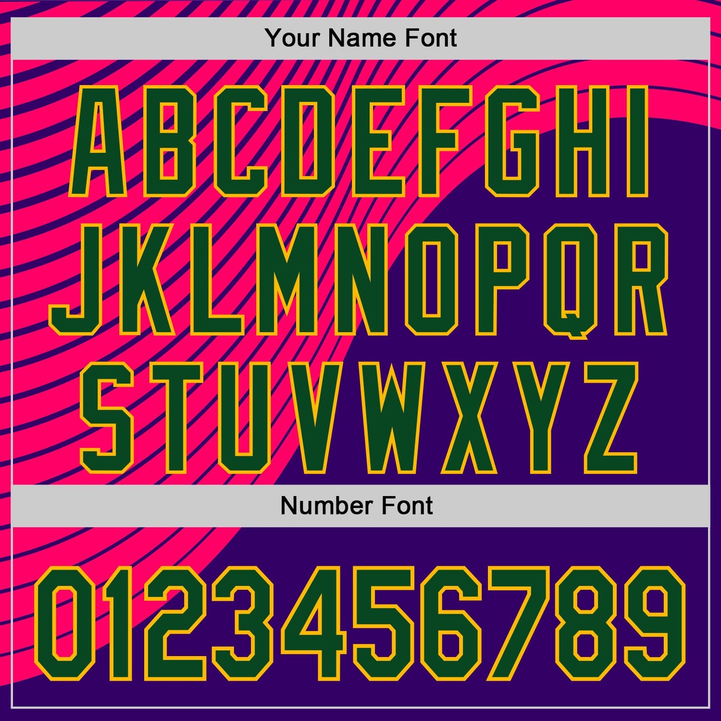 Custom Purple Green Hot Pink-Gold Geometric Patchwork Asymmetry Authentic Baseball Jersey view 5