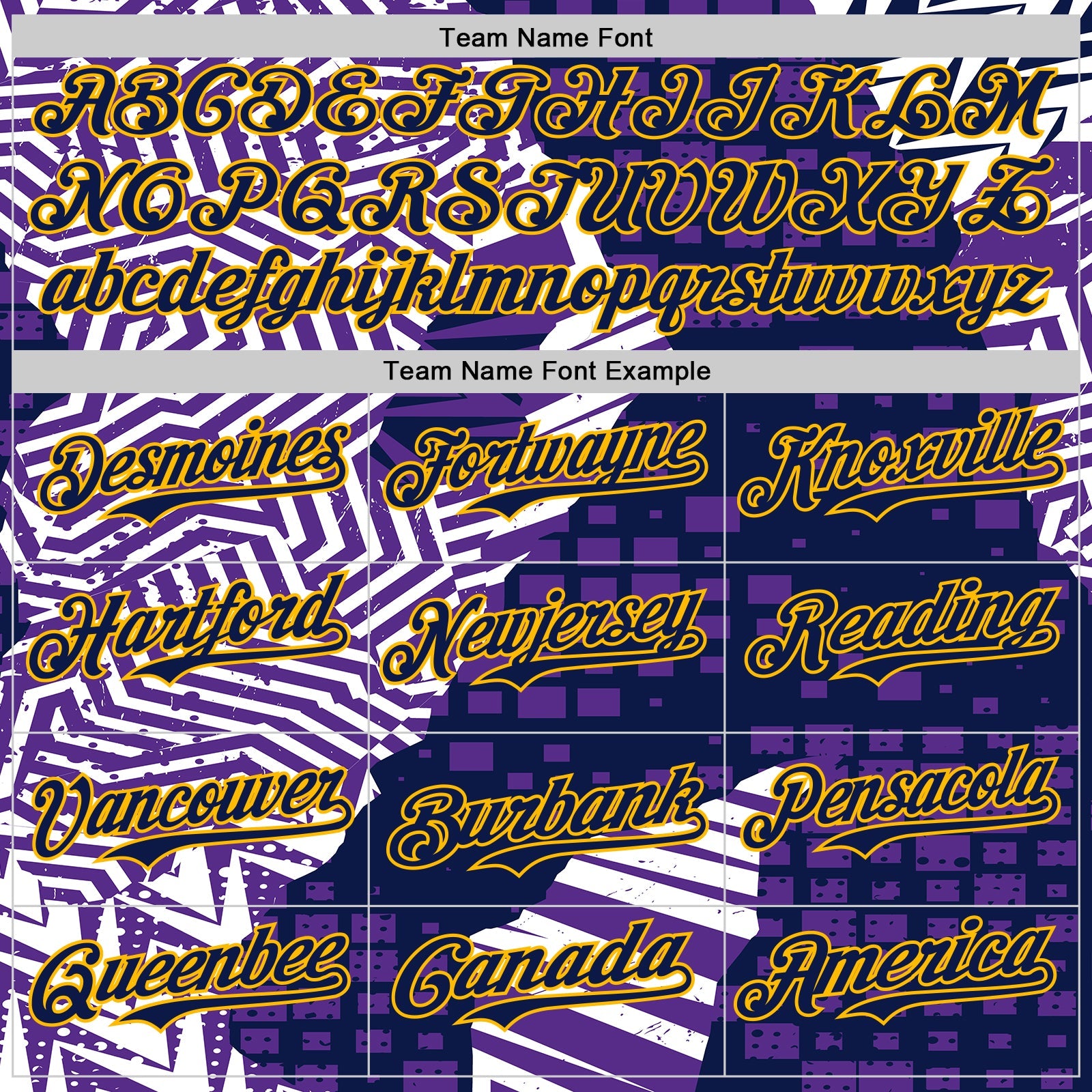 Custom Purple Navy-Gold Geometric Patchwork Asymmetry Torn Authentic Baseball Jersey view 4