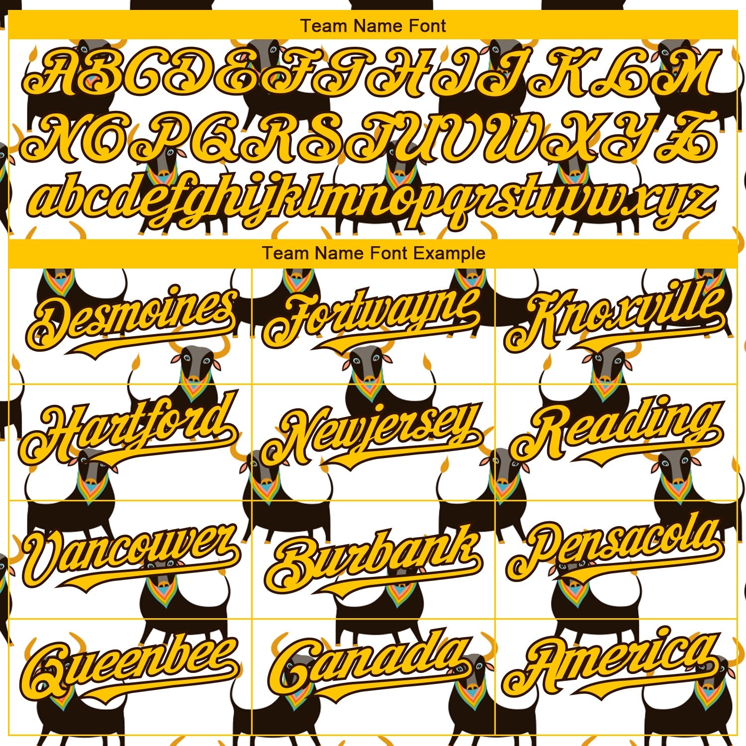 Custom White Yellow-Brown 3D Pattern Design Ox Authentic Baseball Jersey view 4