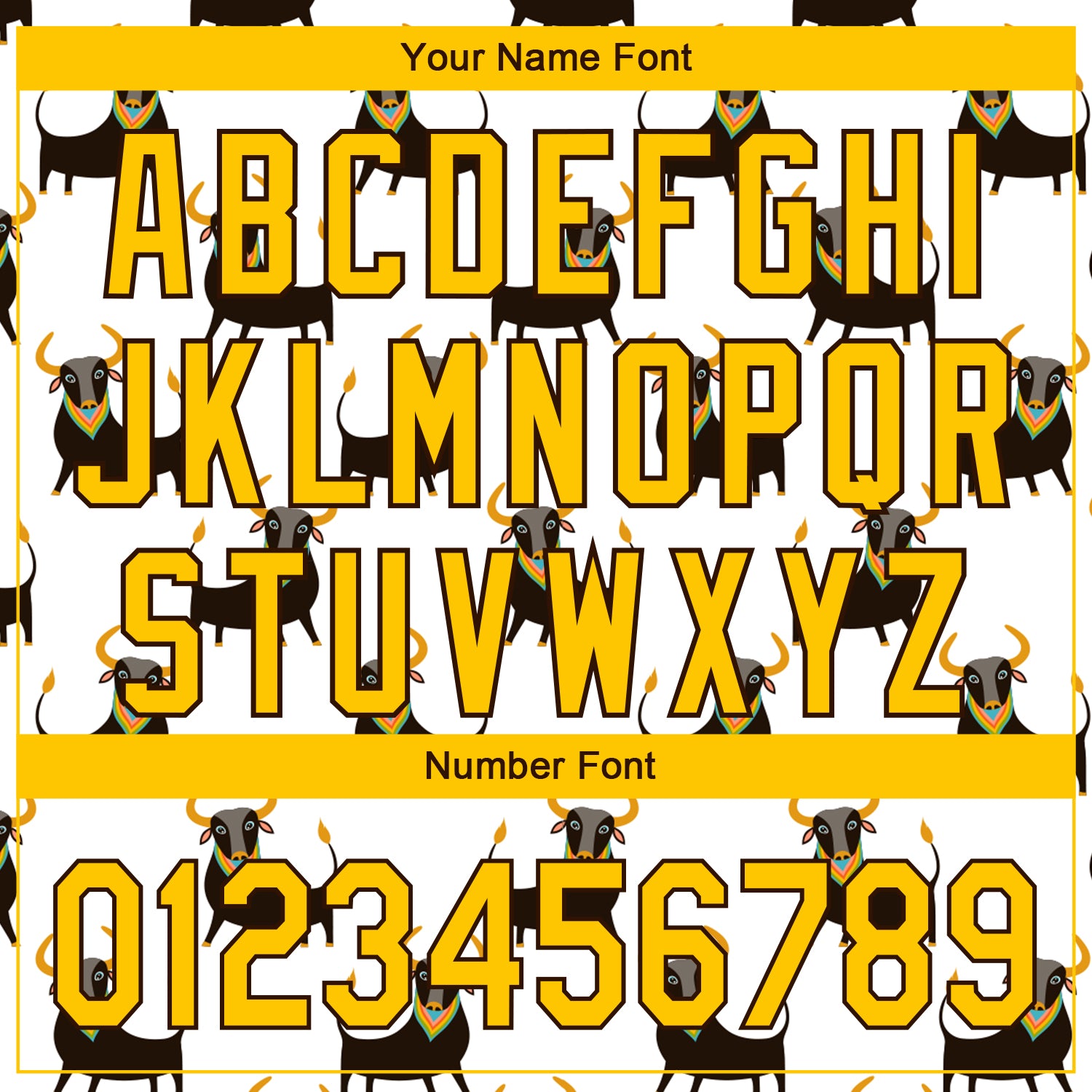 Custom White Yellow-Brown 3D Pattern Design Ox Authentic Baseball Jersey view 5