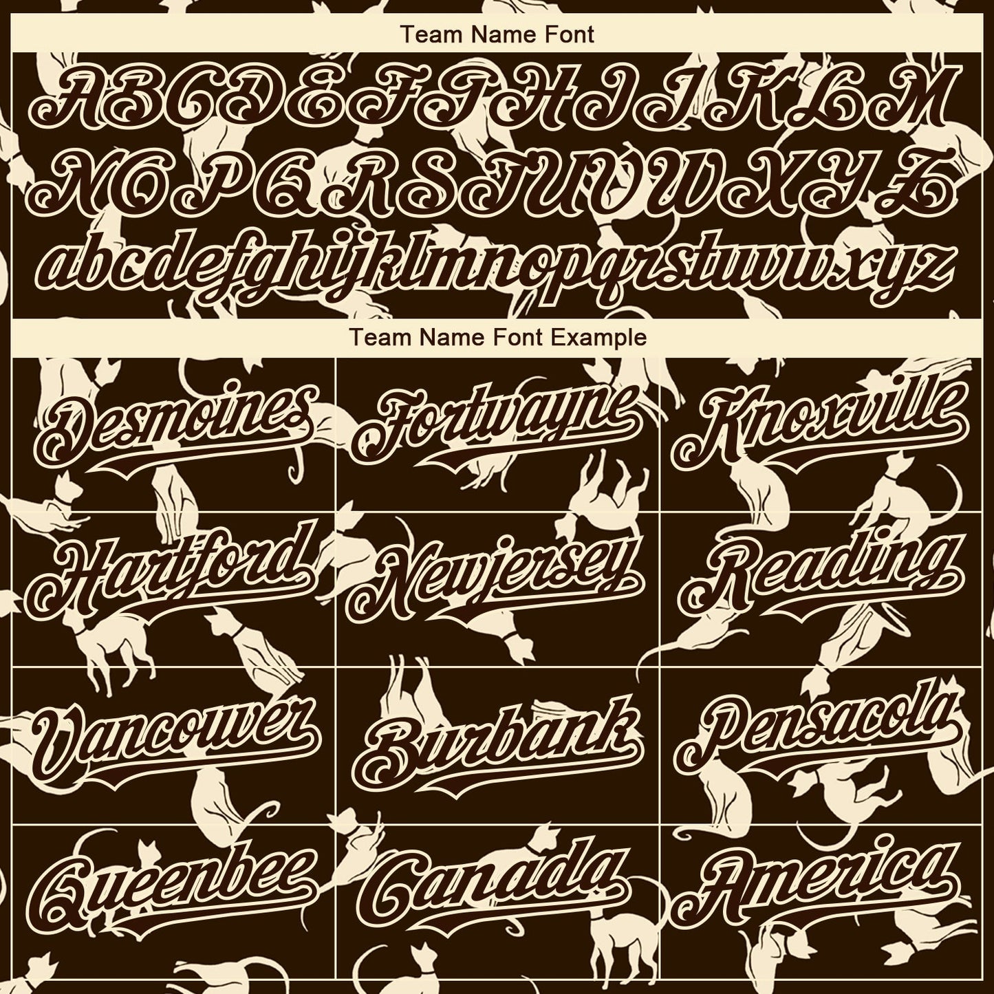 Custom Brown Cream 3D Pattern Design Cat Authentic Baseball Jersey view 4