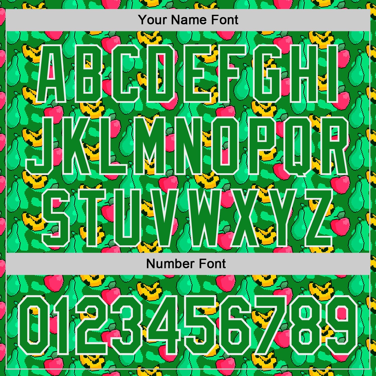 Custom Grass Green-White Psychedelic Trippy Fruit Authentic Baseball Jersey view 5