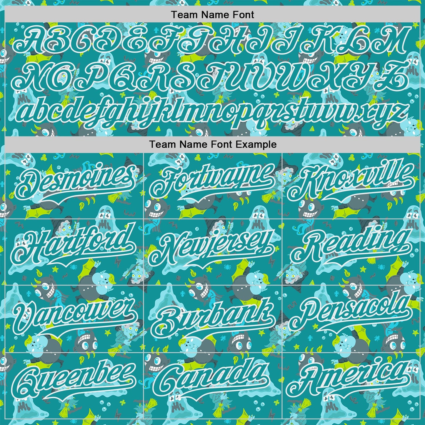 Custom Teal-White Psychedelic Trippy Monster Authentic Baseball Jersey view 4