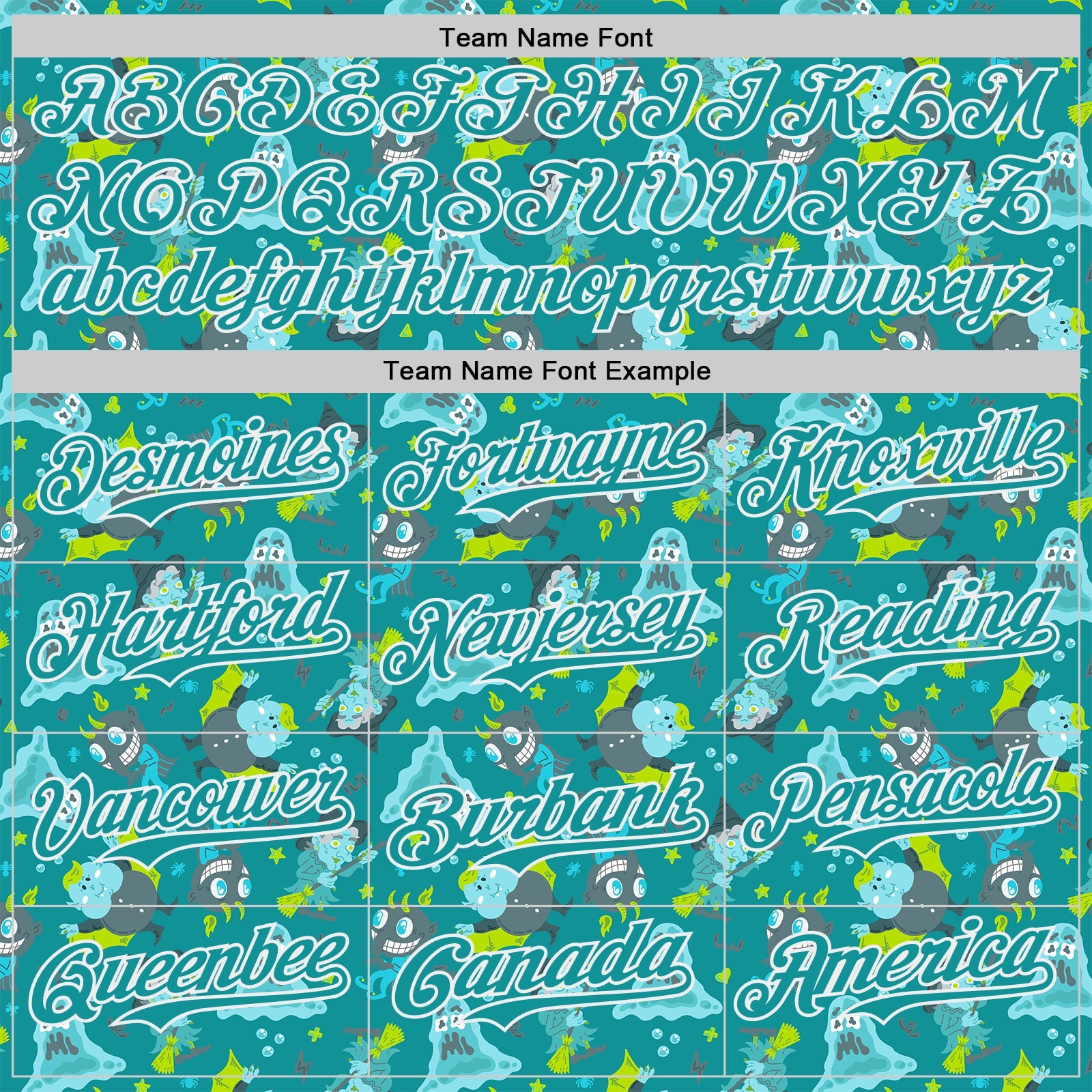 Custom Teal-White Psychedelic Trippy Monster Authentic Baseball Jersey view 4