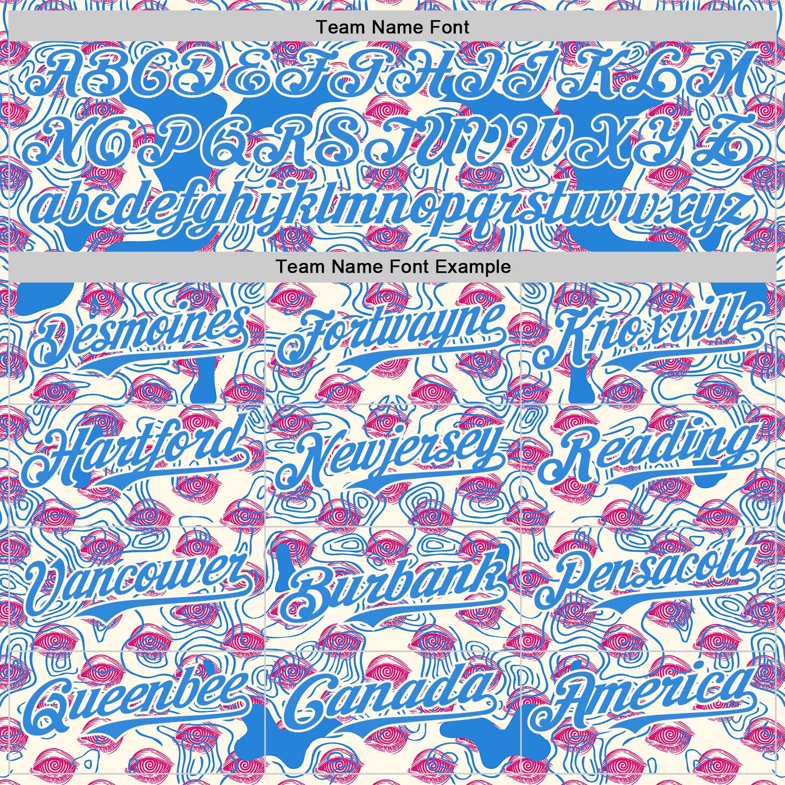 Custom Cream-Electric Blue Psychedelic Trippy Flow Line Authentic Baseball Jersey view 4