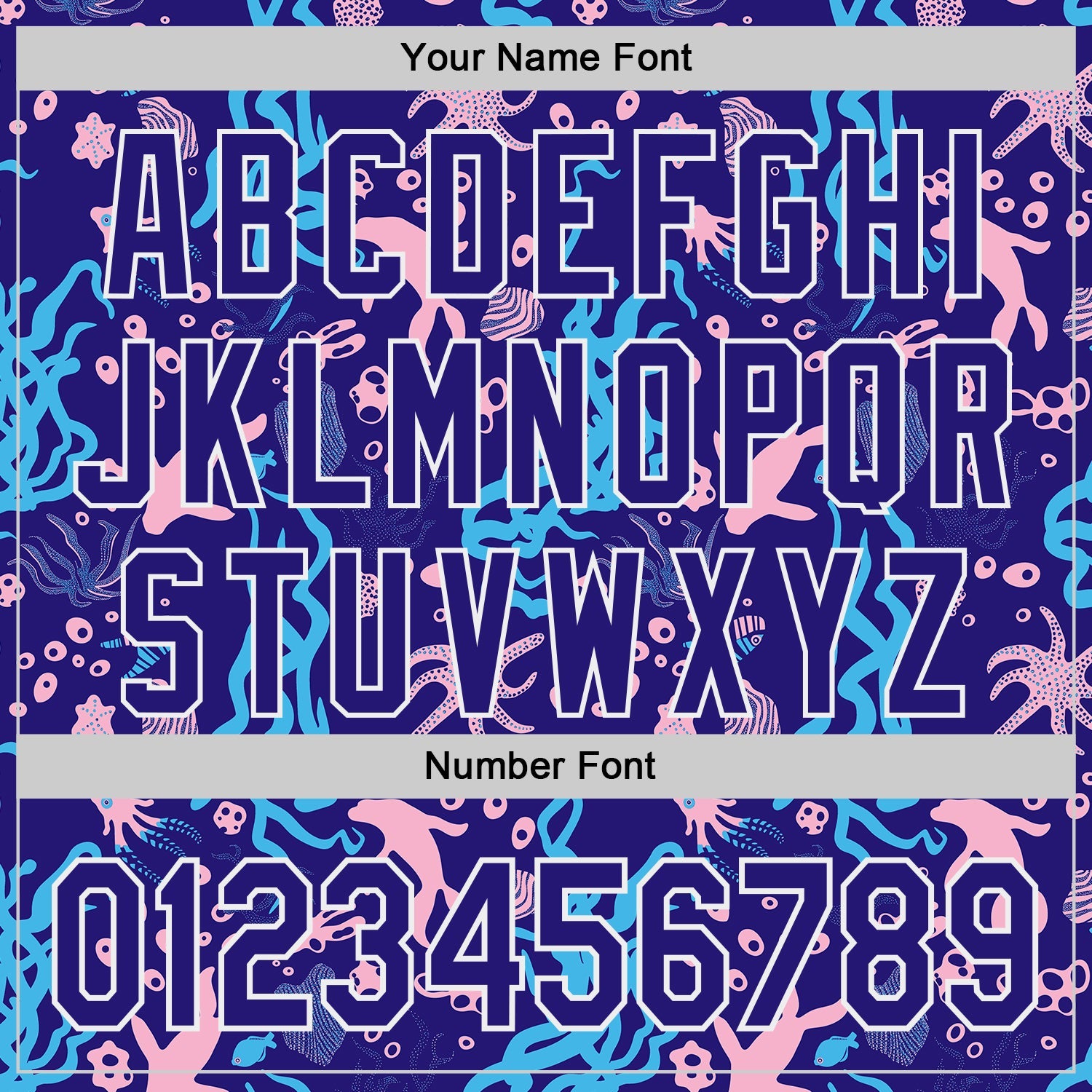 Custom Dark Purple-White Psychedelic Trippy Sea Life Authentic Baseball Jersey view 5