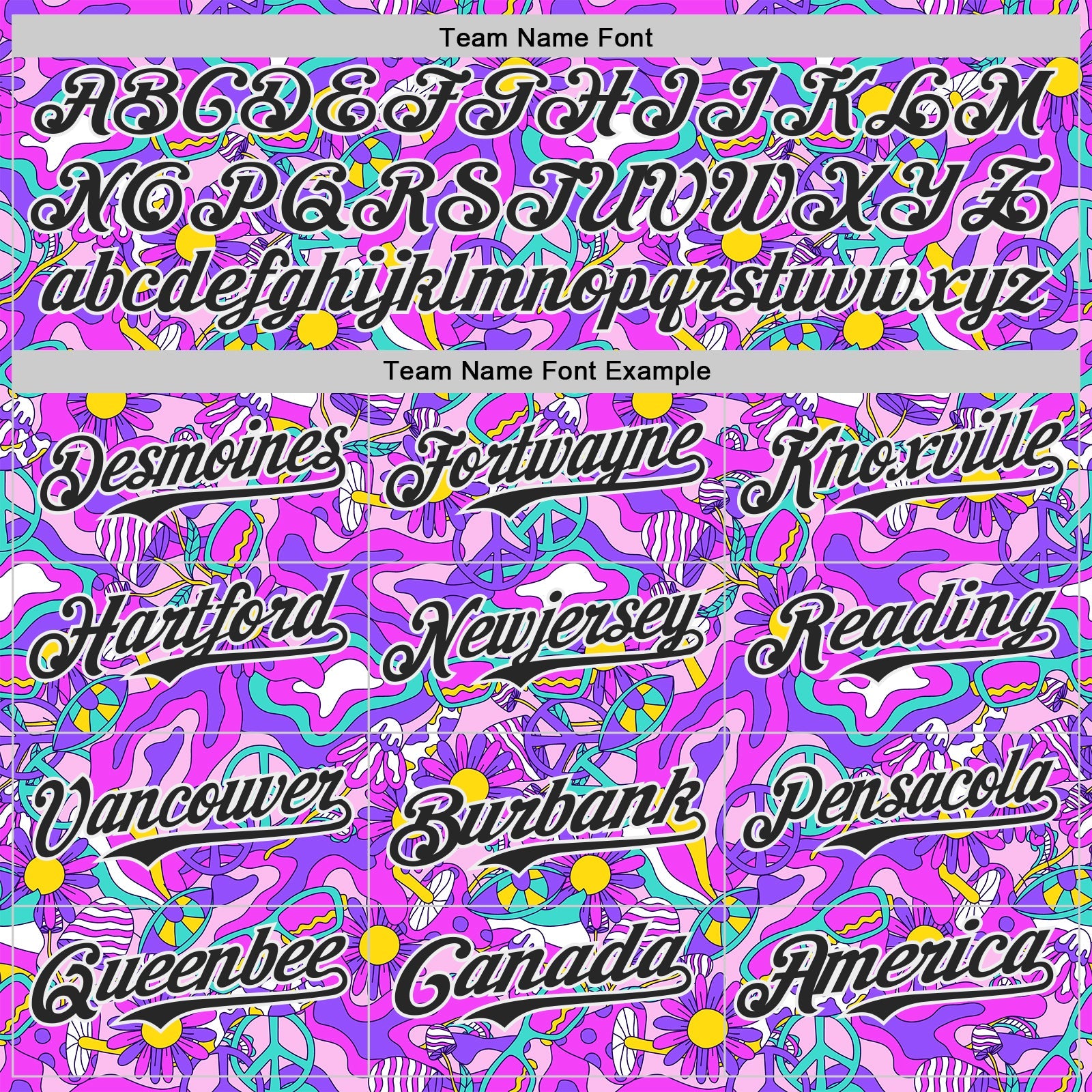 Custom Purple Black-White Psychedelic Trippy Mushroom & Floral Authentic Baseball Jersey view 4