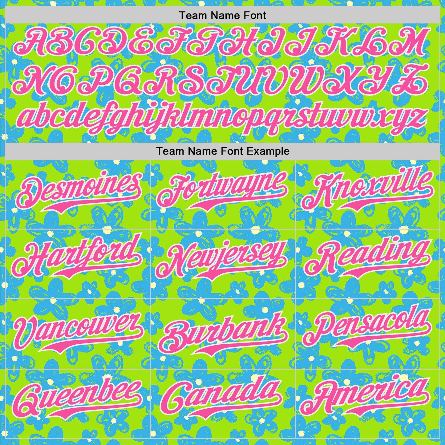 Custom Neon Green Pink-White Psychedelic Trippy Flower Authentic Baseball Jersey view 4