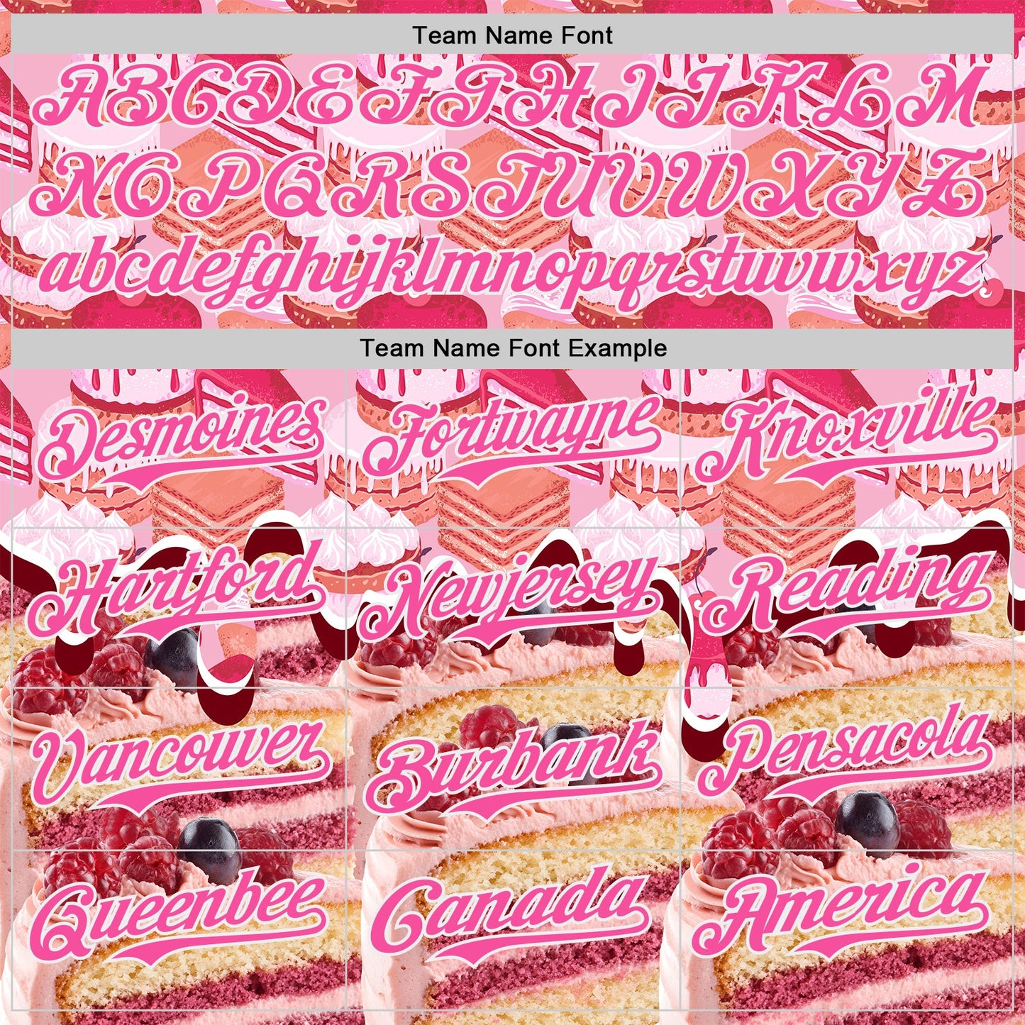 Custom Pink-White Ice Cream Cake Foodie Dessert Authentic Baseball Jersey view 4