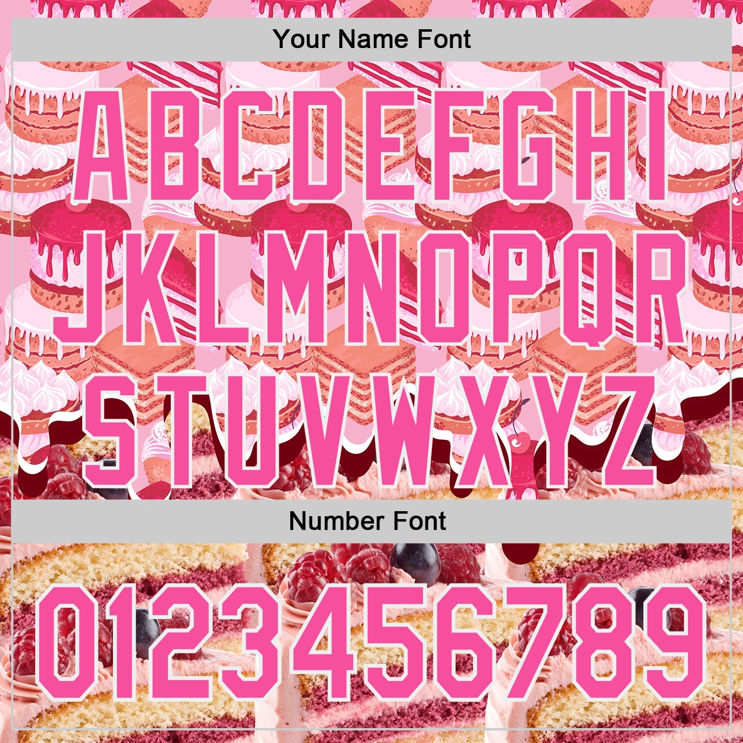 Custom Pink-White Ice Cream Cake Foodie Dessert Authentic Baseball Jersey view 5
