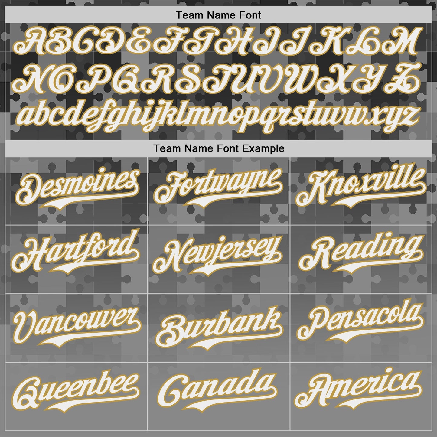 Custom Steel Gray White-Old Gold Puzzle 3D Pattern Design Authentic Baseball Jersey view 4