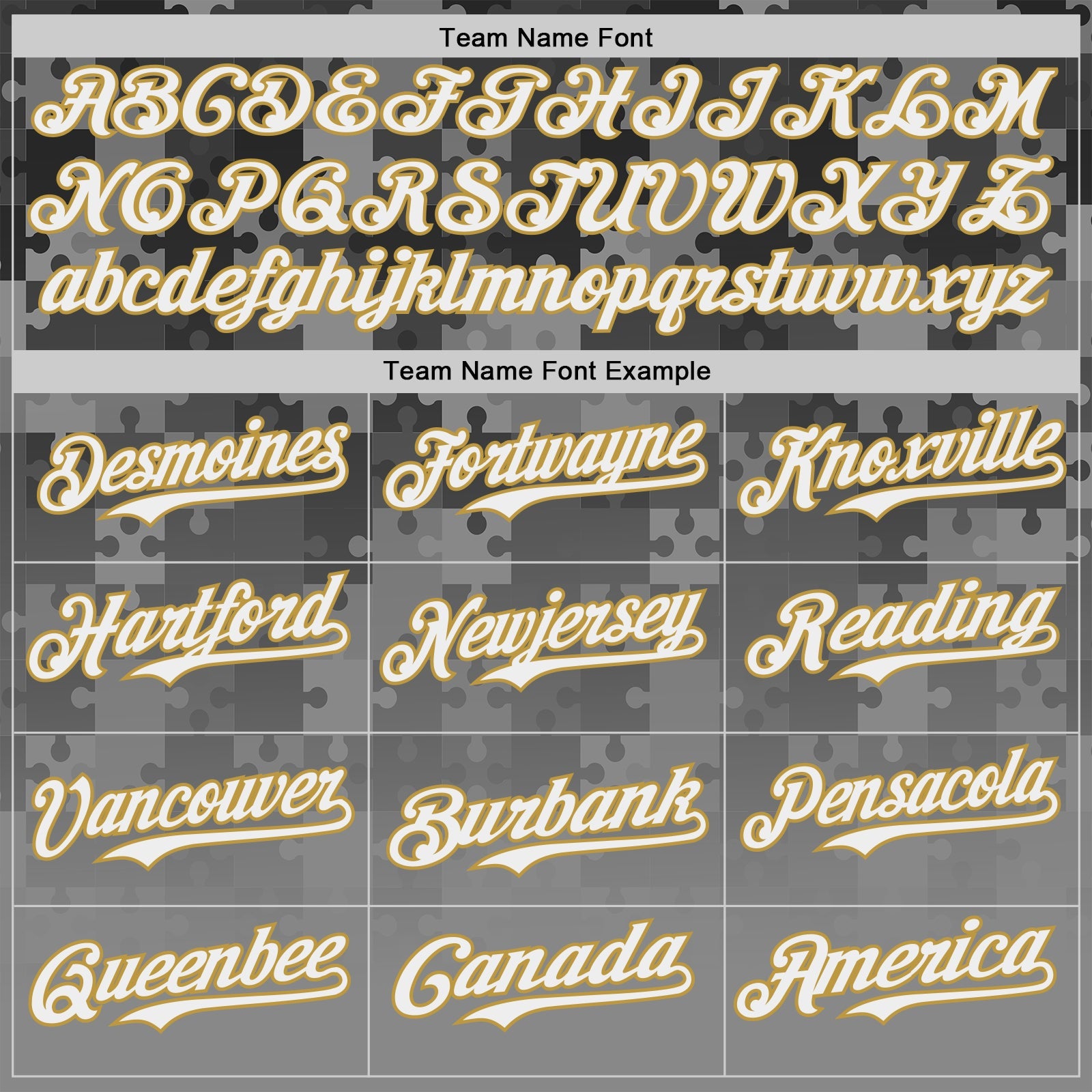 Custom Steel Gray White-Old Gold Puzzle 3D Pattern Design Authentic Baseball Jersey view 4