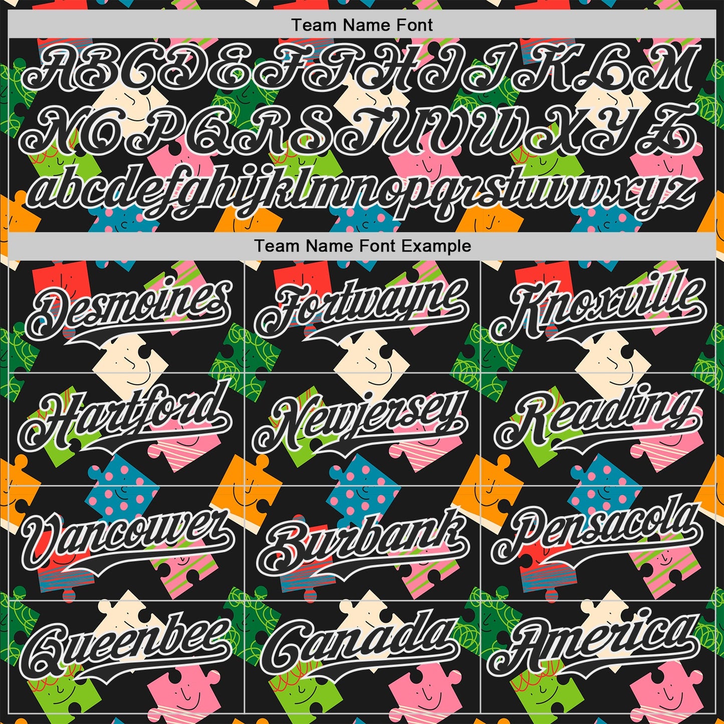 Custom Black-White Puzzle 3D Pattern Design Authentic Baseball Jersey view 4