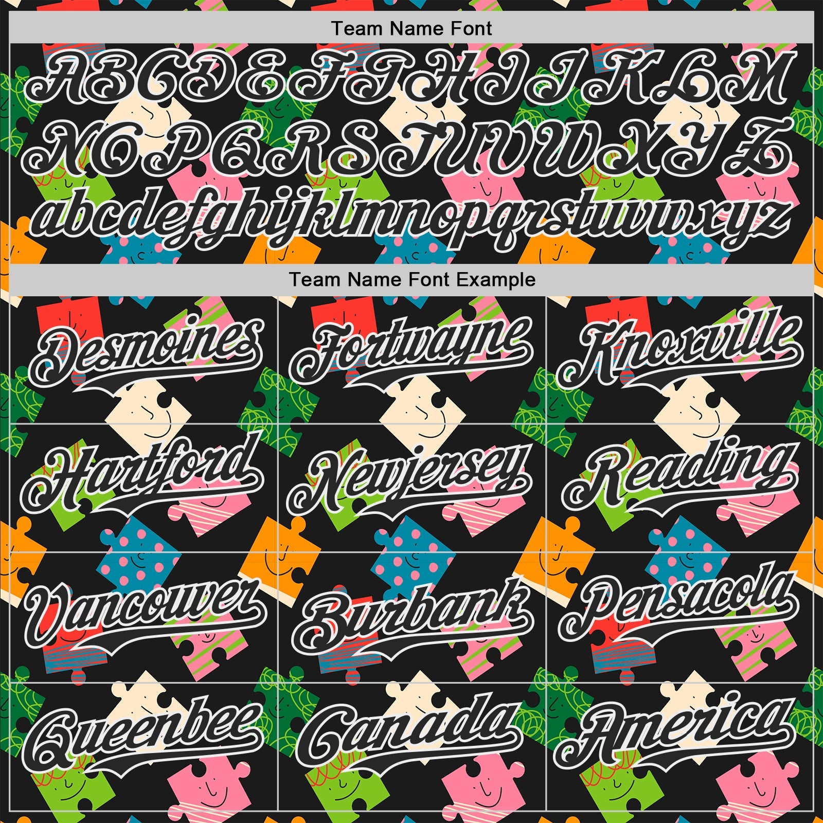 Custom Black-White Puzzle 3D Pattern Design Authentic Baseball Jersey view 4