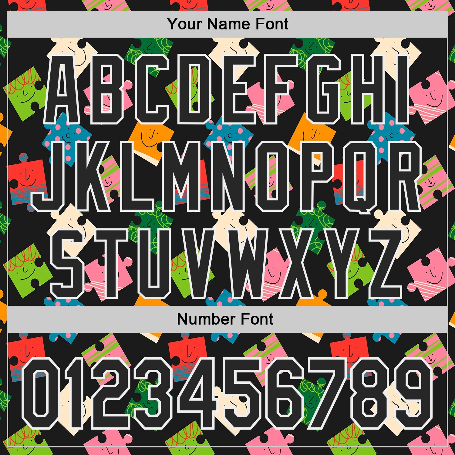Custom Black-White Puzzle 3D Pattern Design Authentic Baseball Jersey view 5