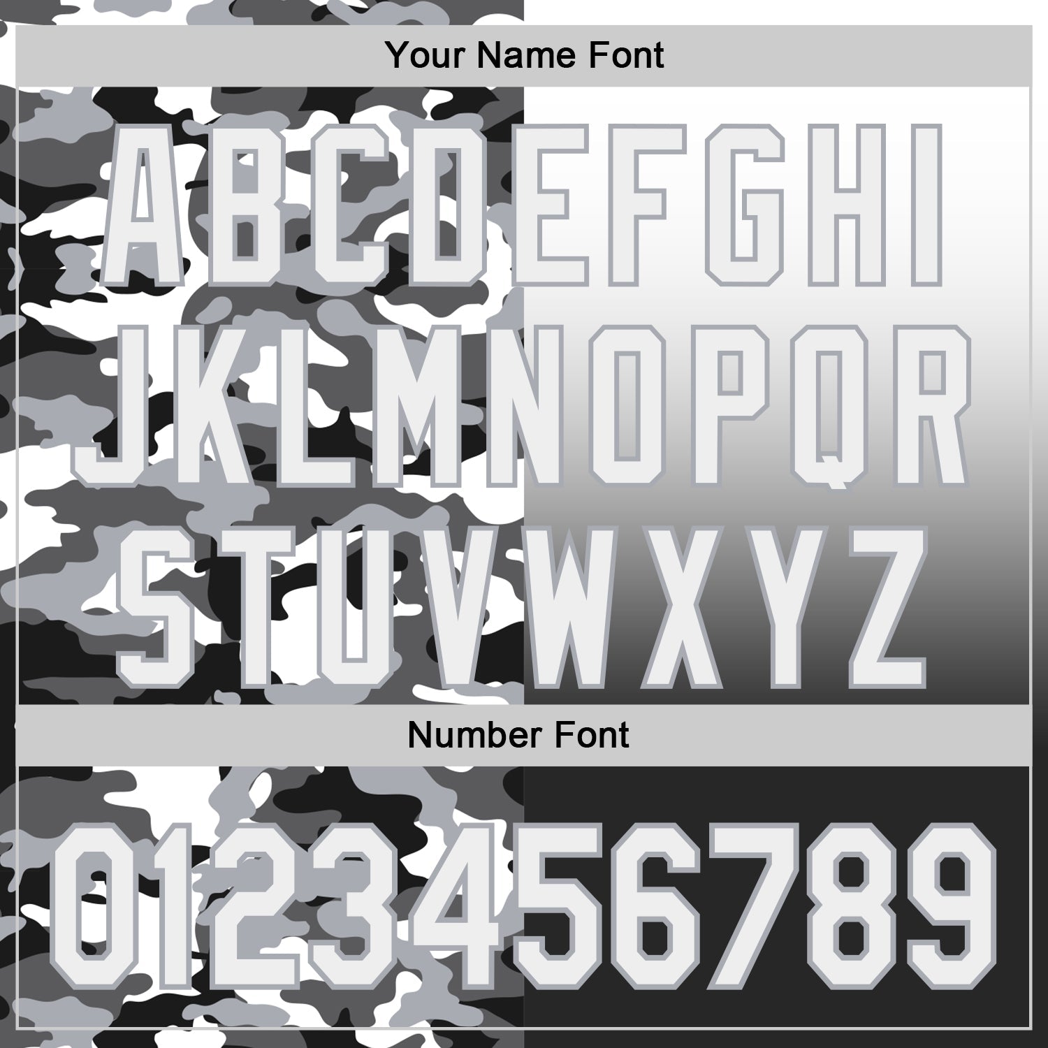 Custom White Black-Gray Half Camo Ombre Authentic Baseball Jersey view 5