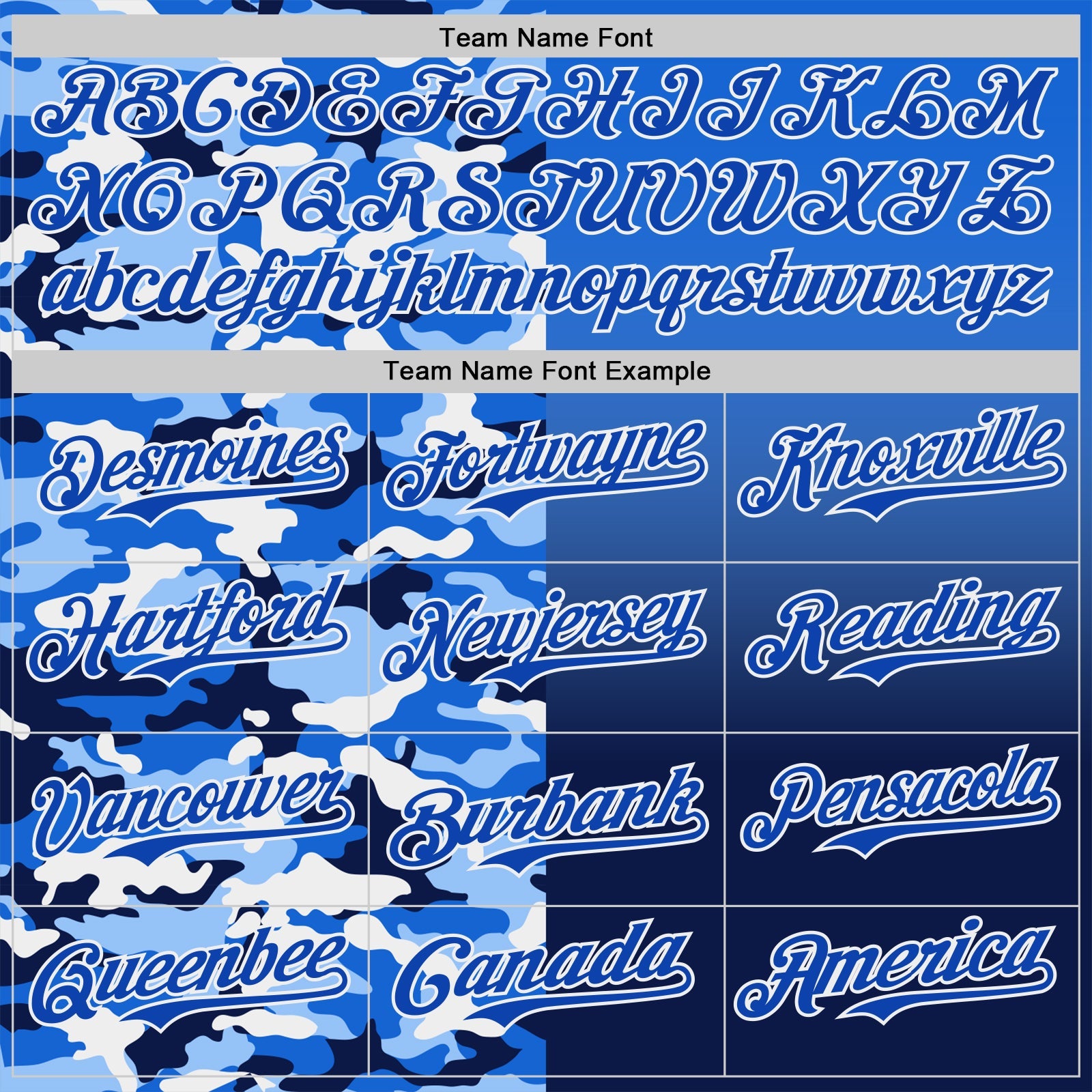 Custom Thunder Blue Navy-White Half Camo Ombre Authentic Baseball Jersey view 4