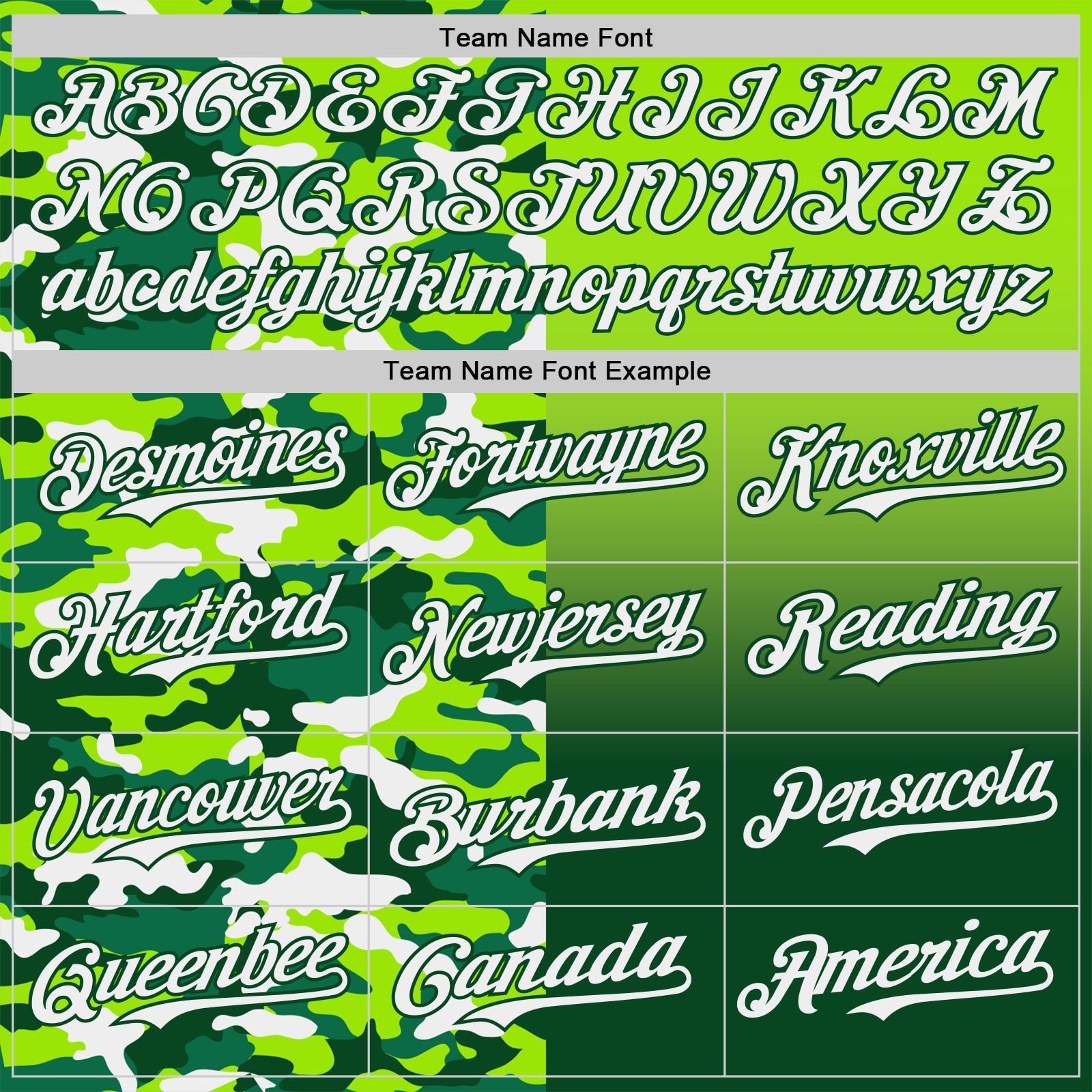 Custom Neon Green Green-White Half Camo Ombre Authentic Baseball Jersey view 4