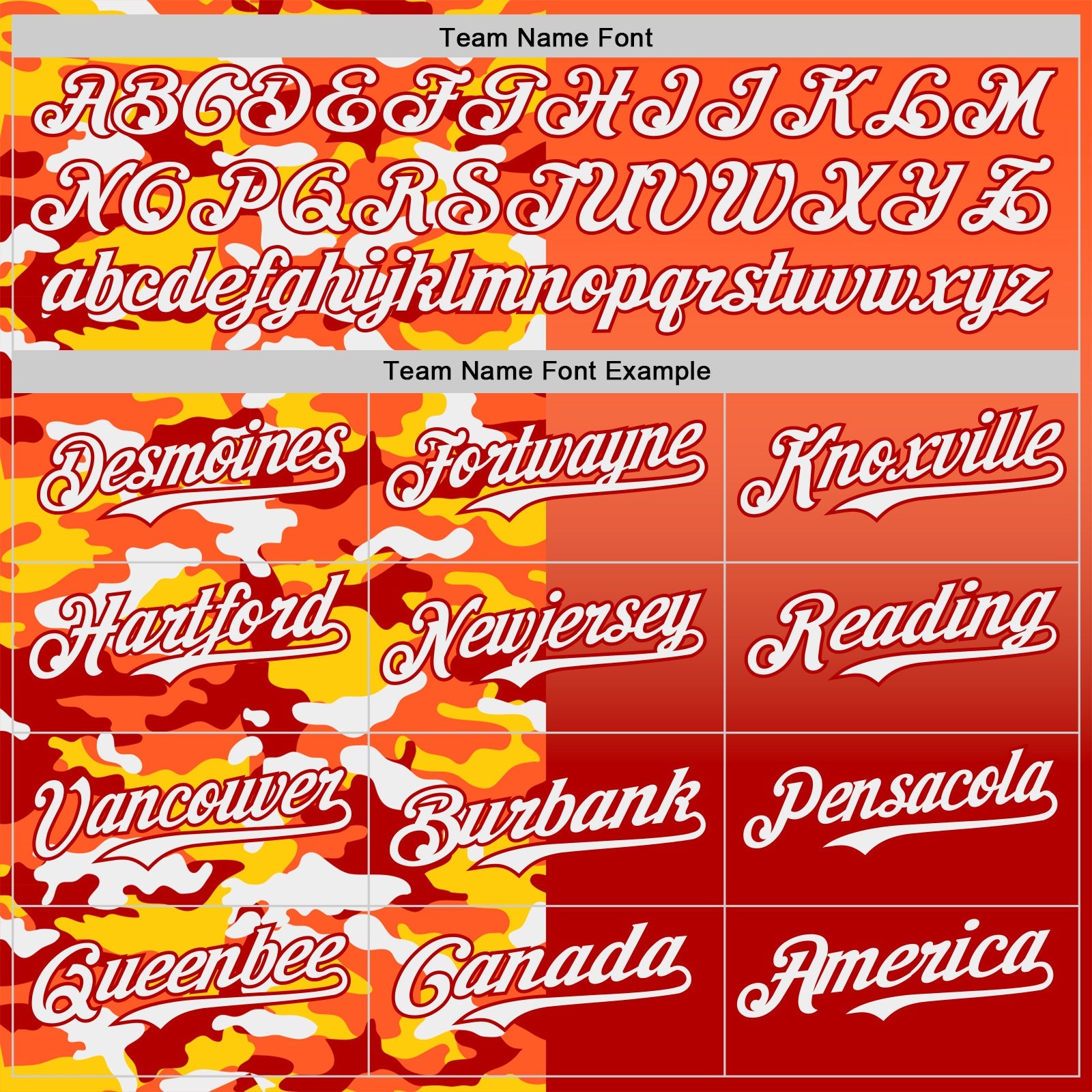Custom Orange Red-White Half Camo Ombre Authentic Baseball Jersey view 4